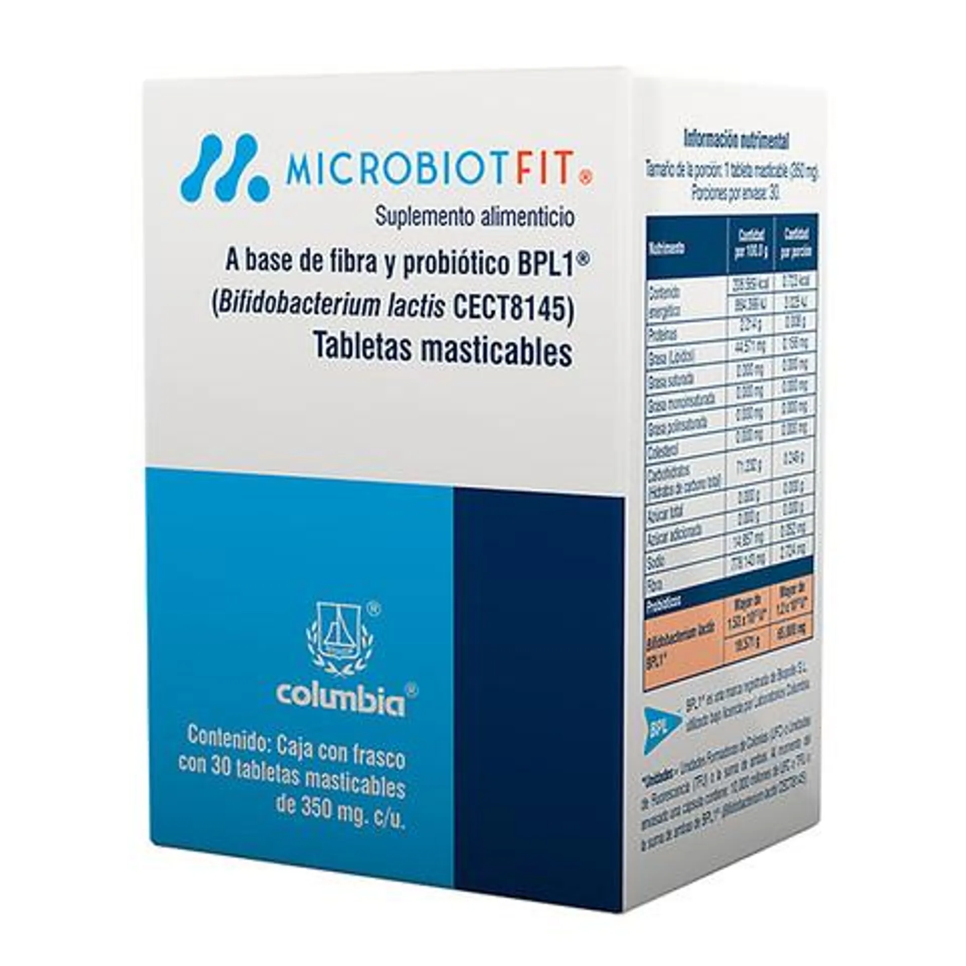 Microbiot Fit Suplemento Alimenticio a Base de Fibra y Probióticos