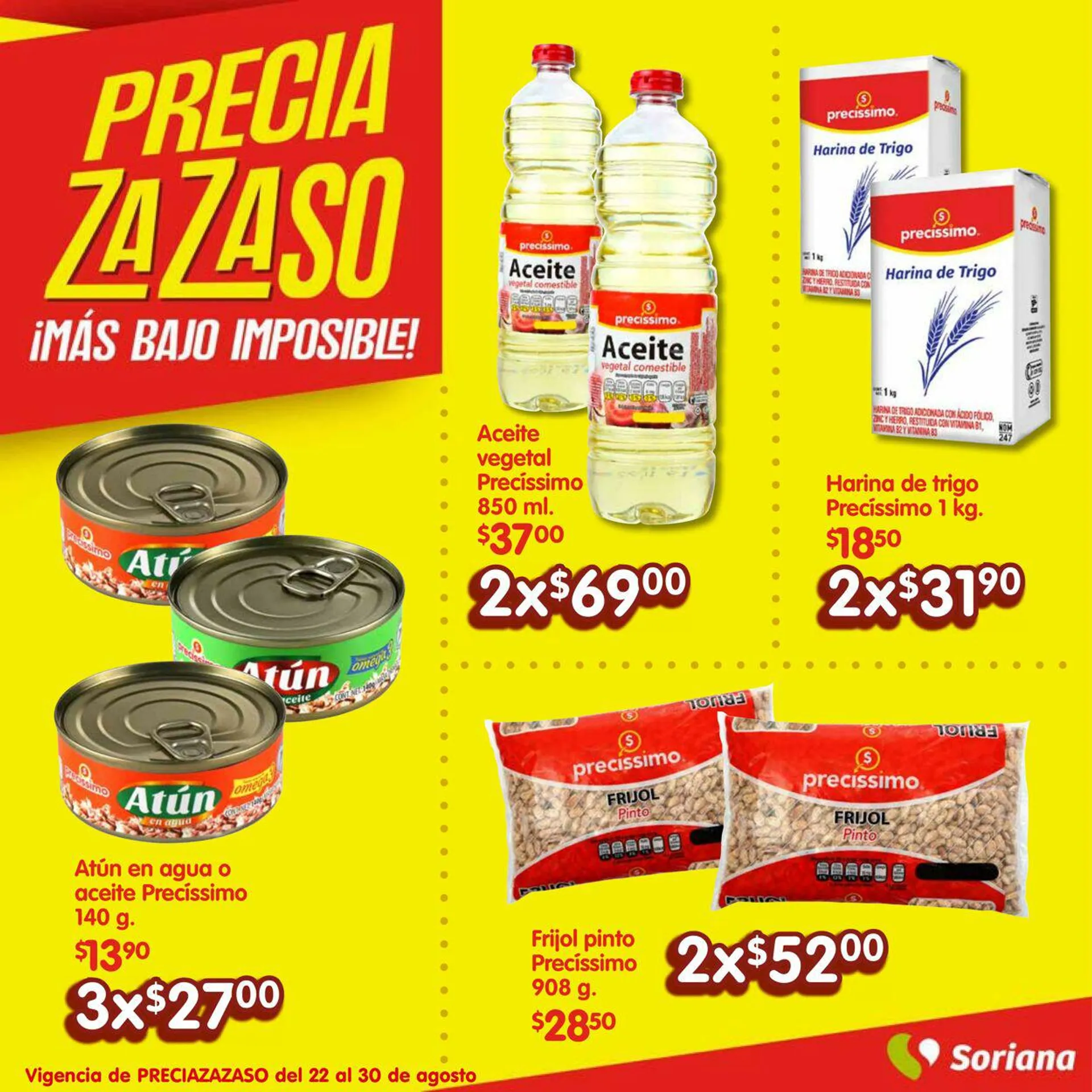 Catálogo de Soriana - Preciazazasos Híper Nacional Oferta actual 23 de agosto al 31 de agosto 2023 - Pagina 1