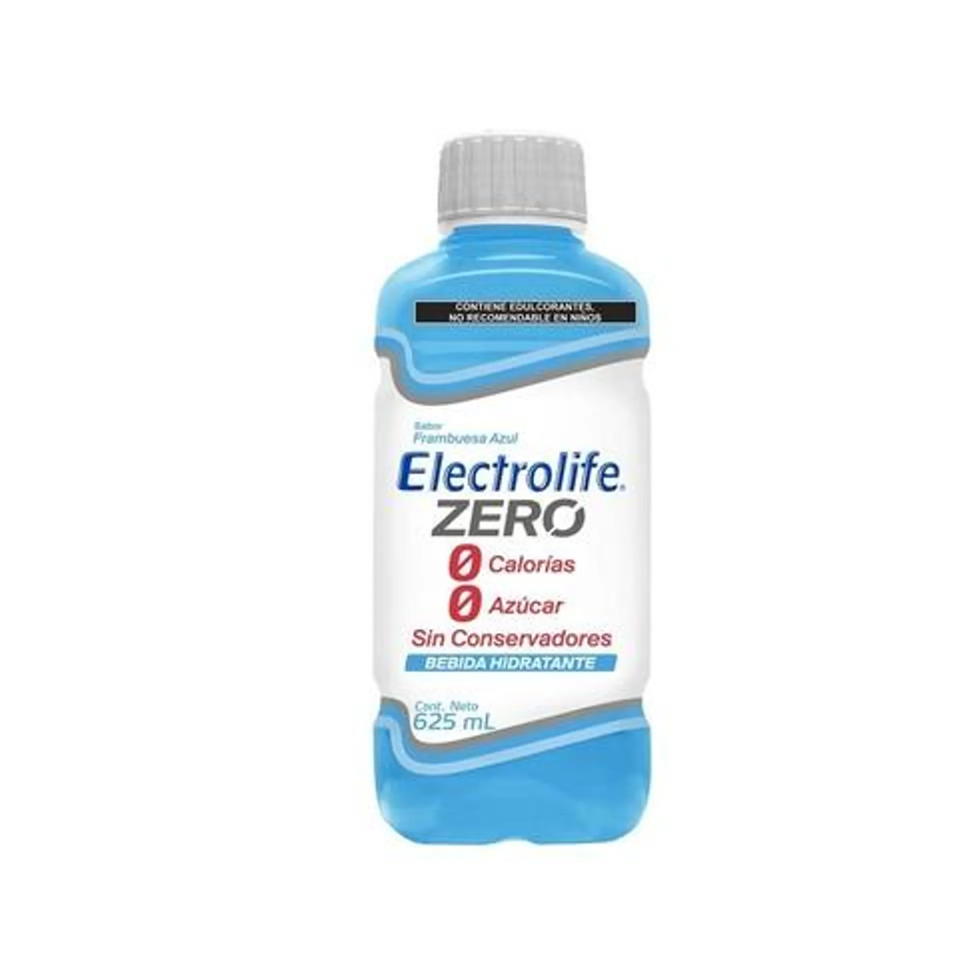 Electrolife Zero Bebida Hidratante Sabor Frambuesa Azul 0 Azúcar y 0 Calorías