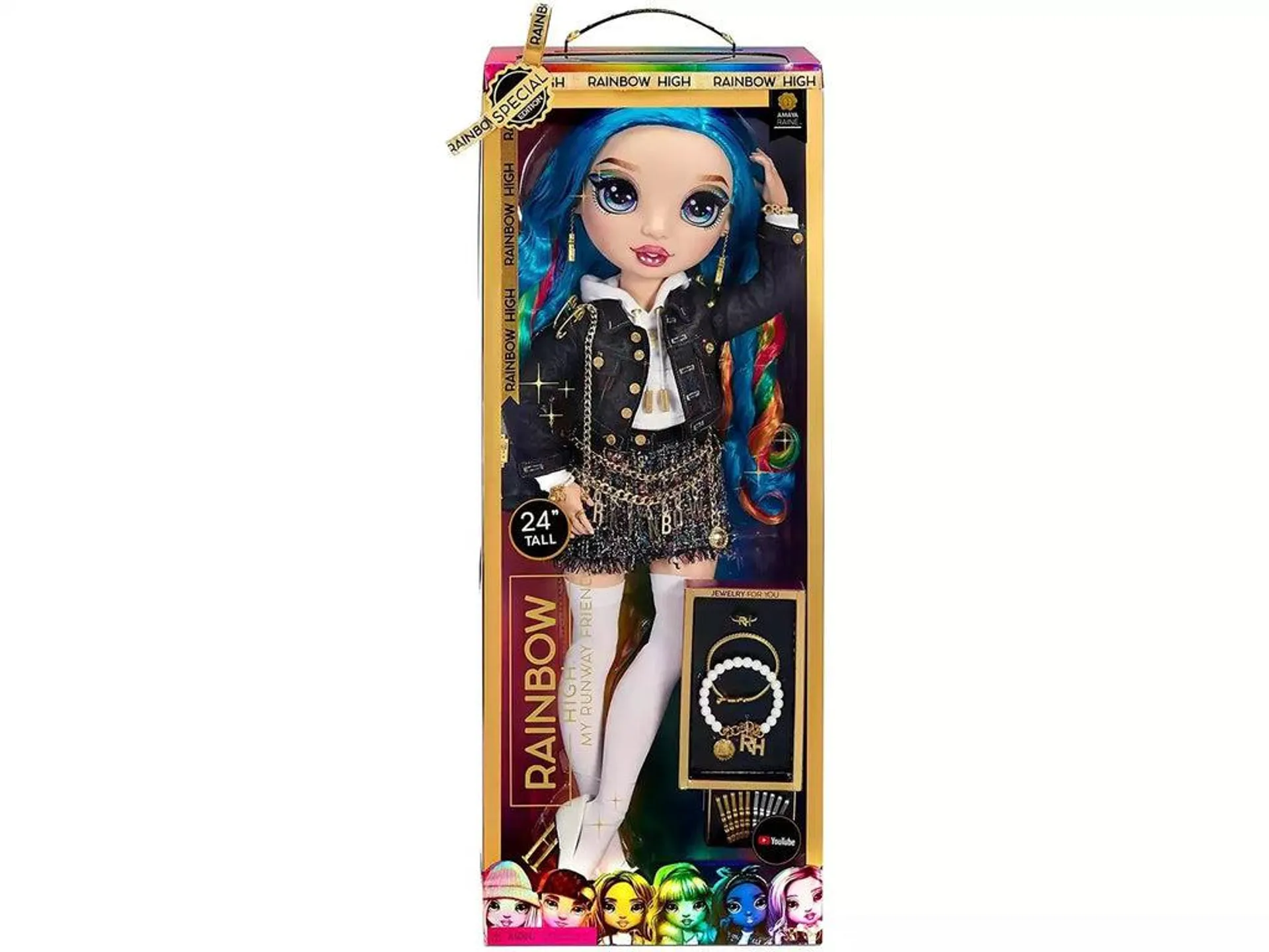 Rainbow High, My Runway Friend, Amaya Raine Edición Especial - Muñeca Grande