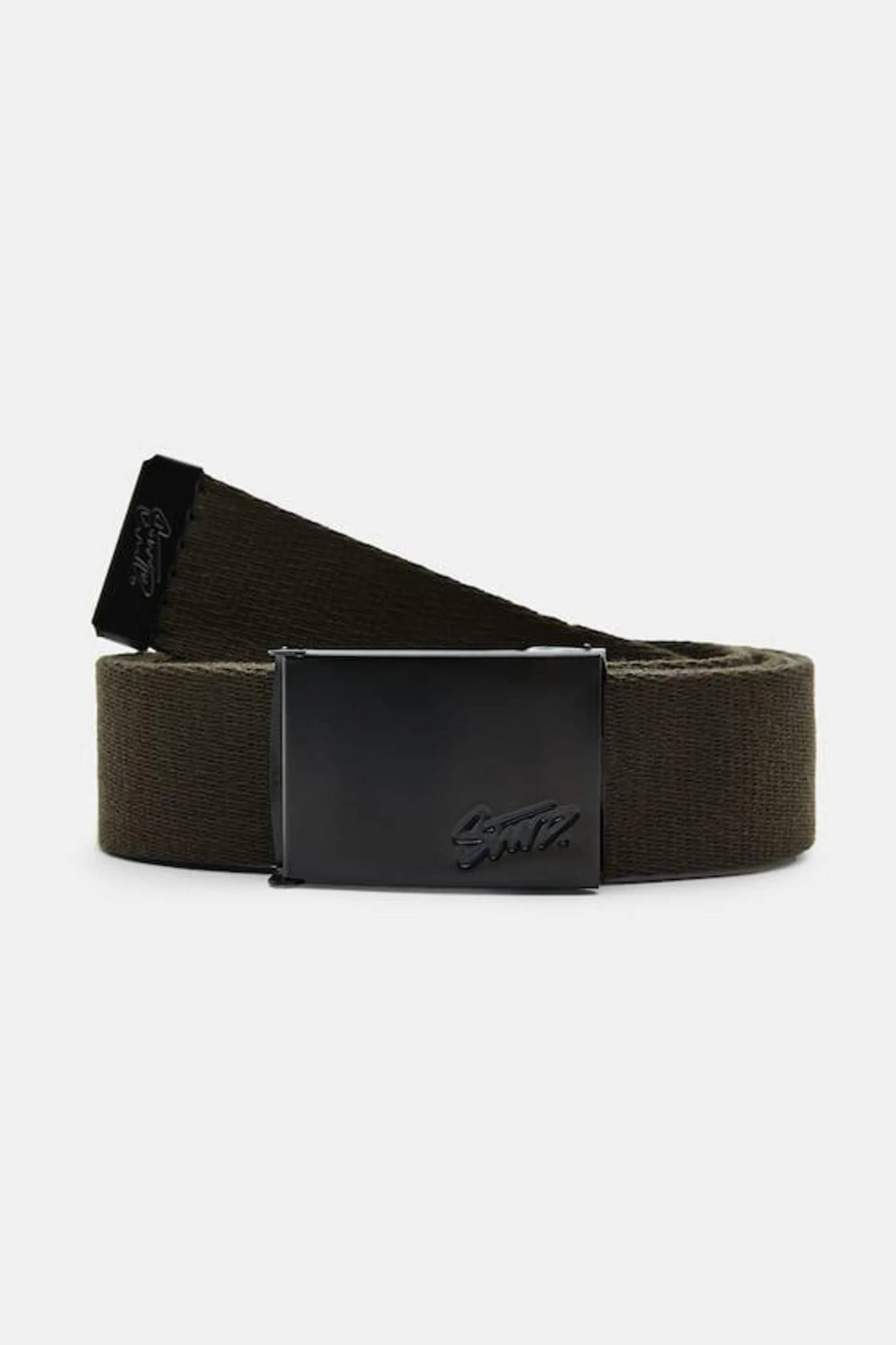 BLACK STWD FABRIC BELT