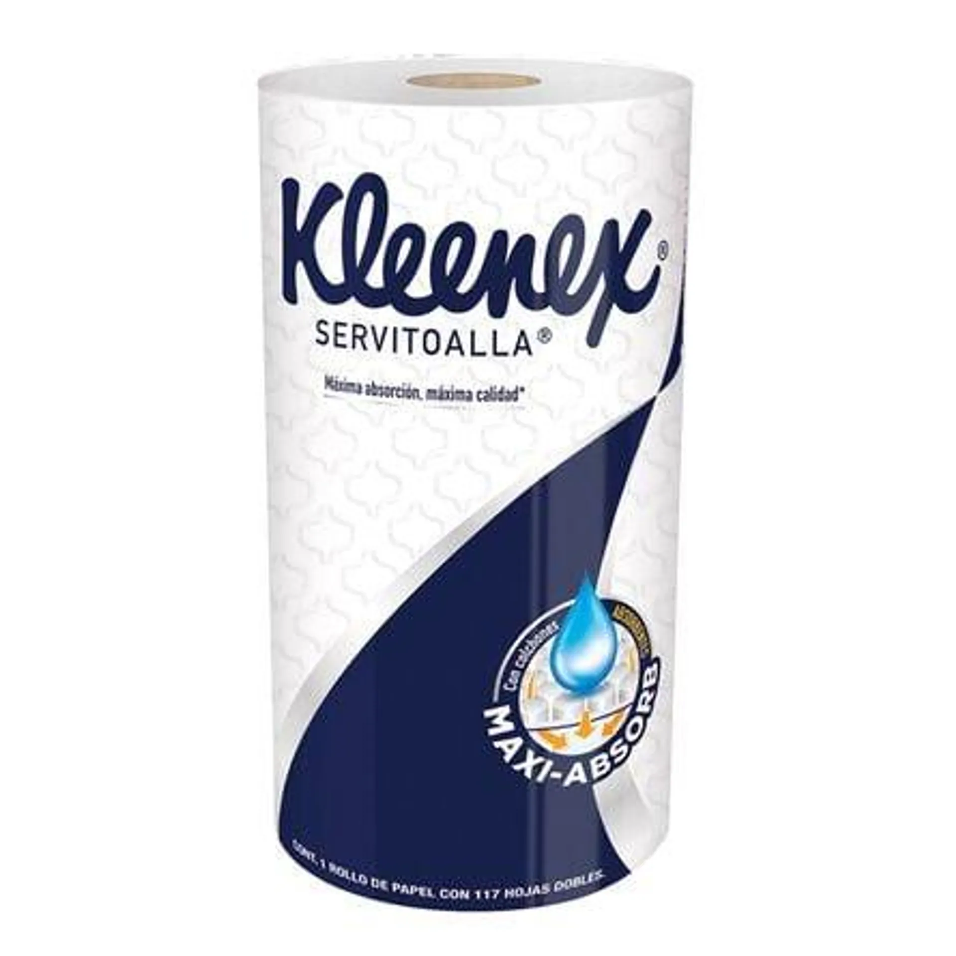 Servitoalla Kleenex Maxi-Absorb 1 Rollo, 117 Hojas Dobles