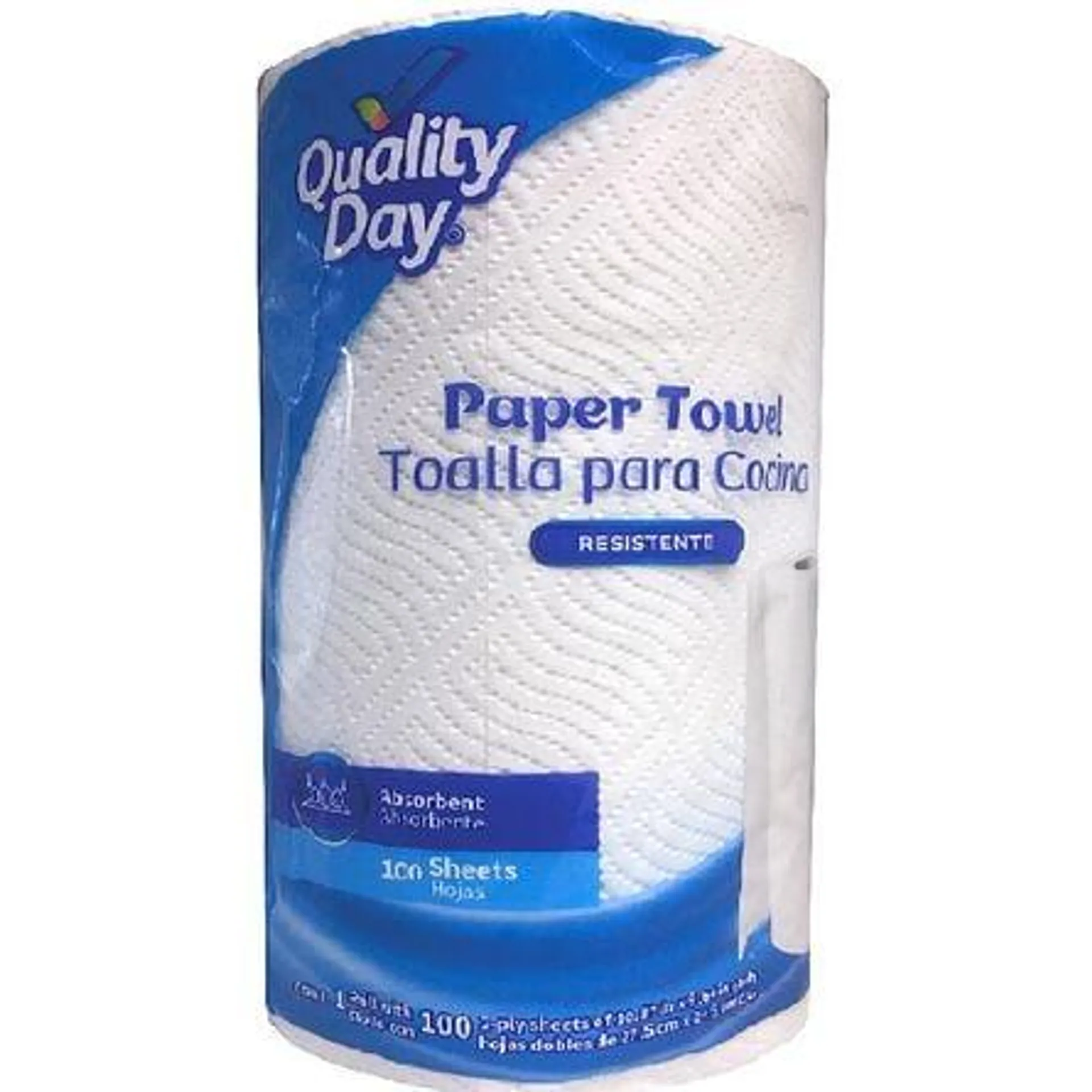 Toalla de Cocina Quality Day 1 rollo con 100 Hojas Dobles