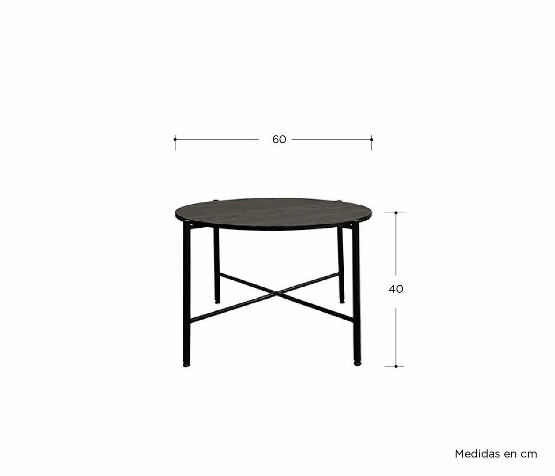 Mesa de centro Olivos - Negro