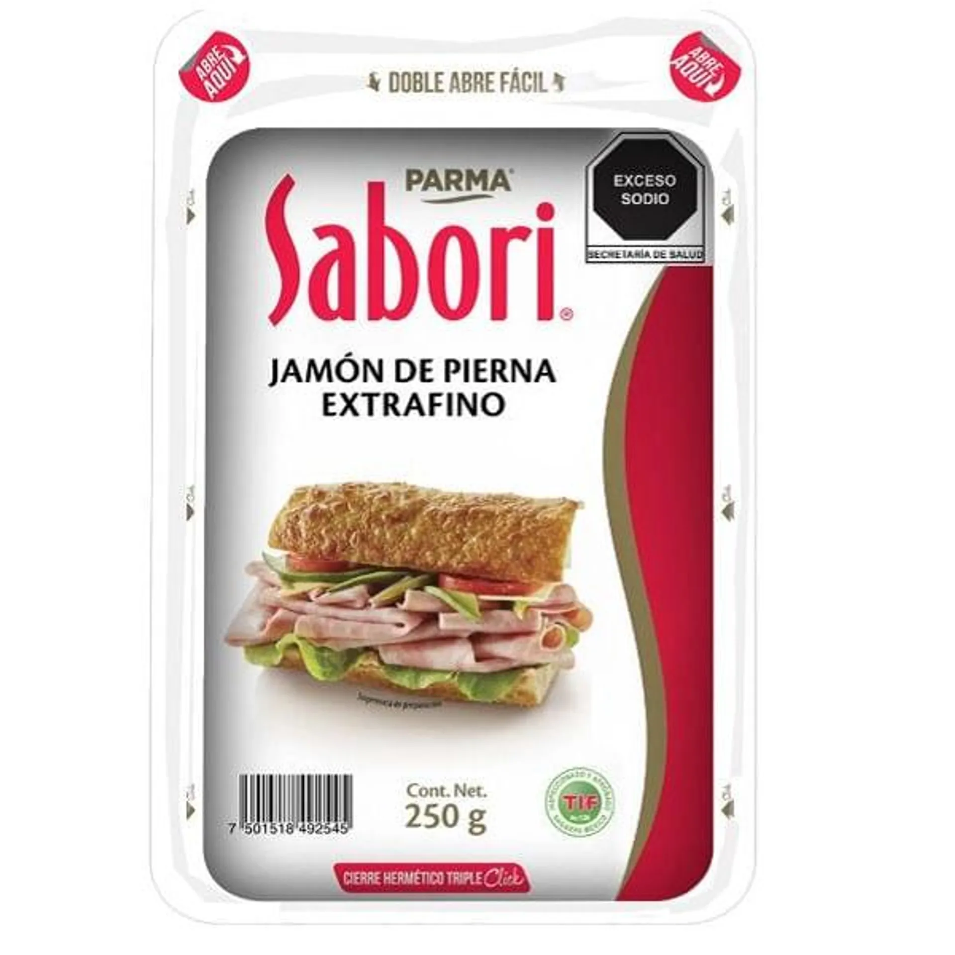 Jamón de pierna extra fino Sabori 250 g