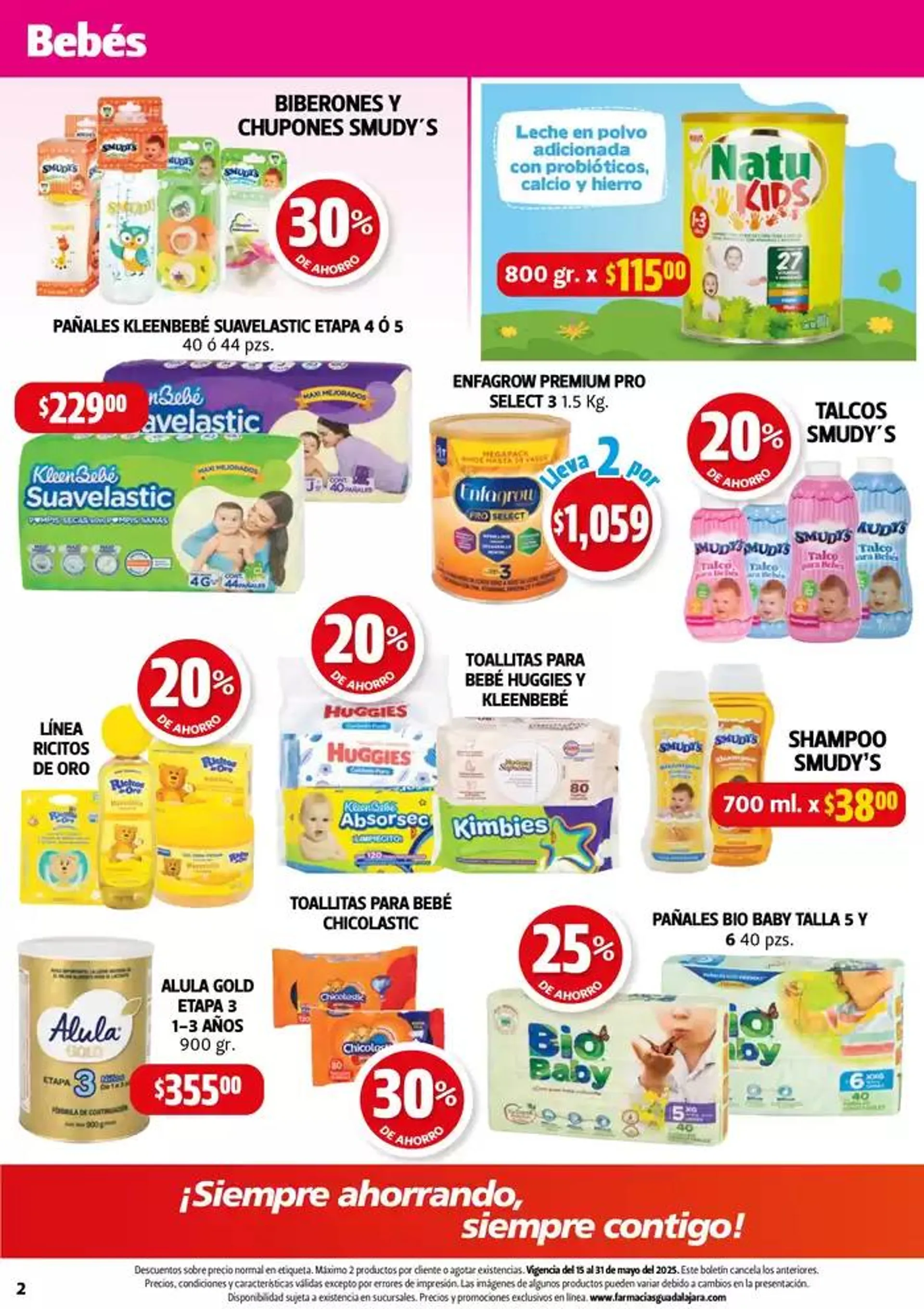 Catálogo de Boletín Farmacias Guadalajara  19 de mayo al 31 de mayo 2025 - Pagina 2