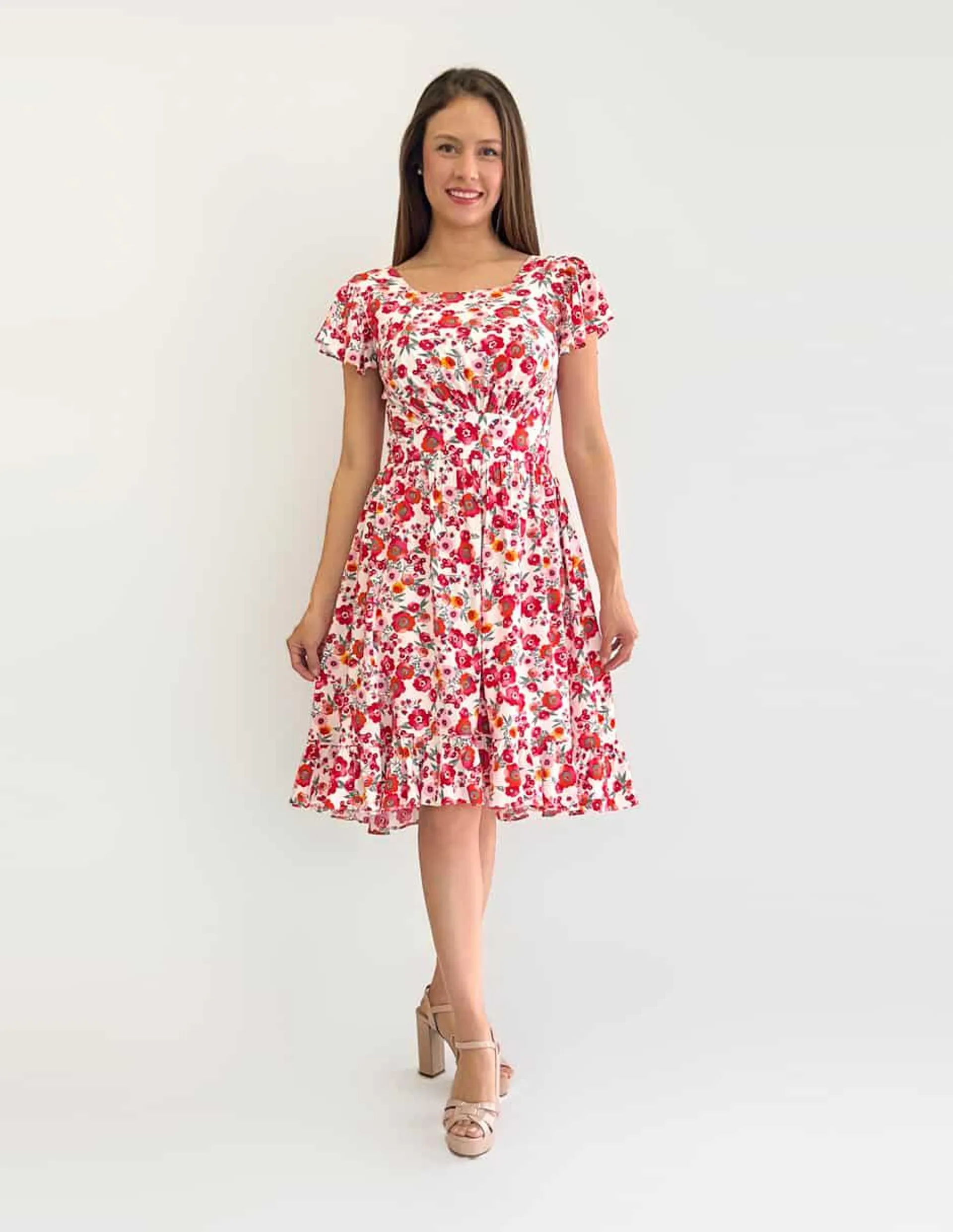 Vestido midi casual Rimini para mujer