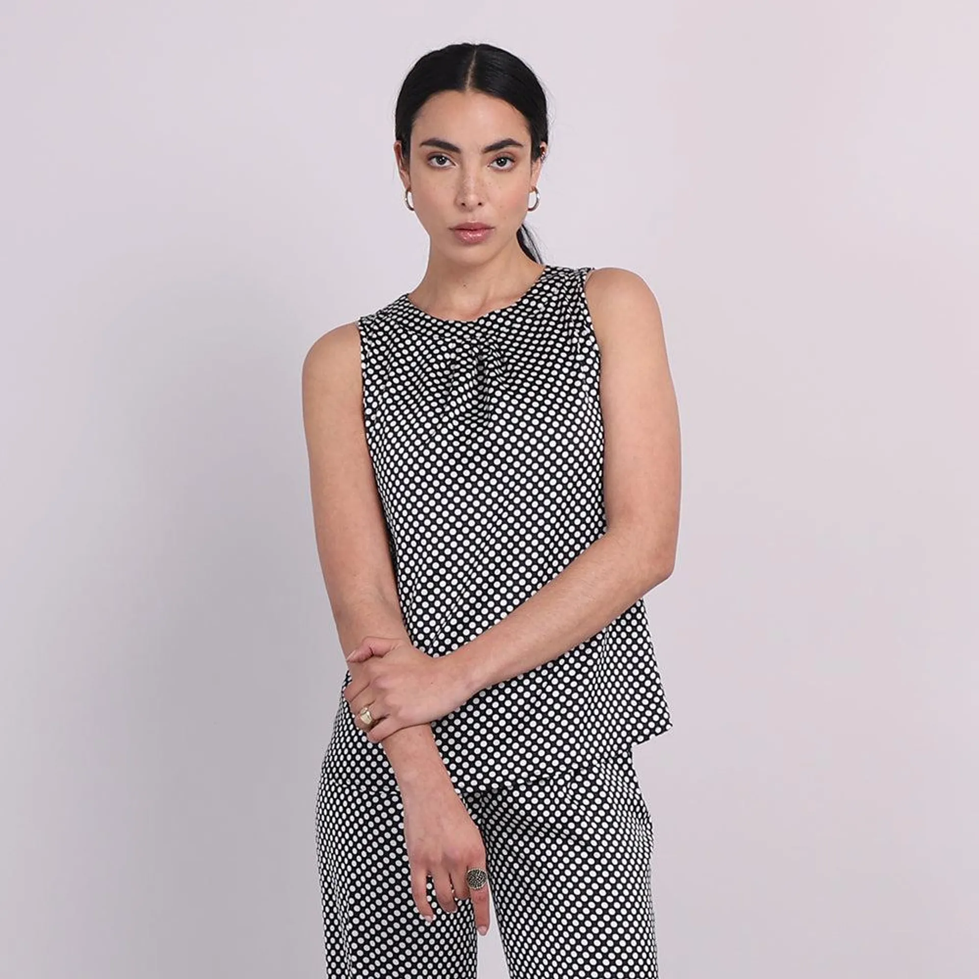 Blusa Lunares Manga Sisa