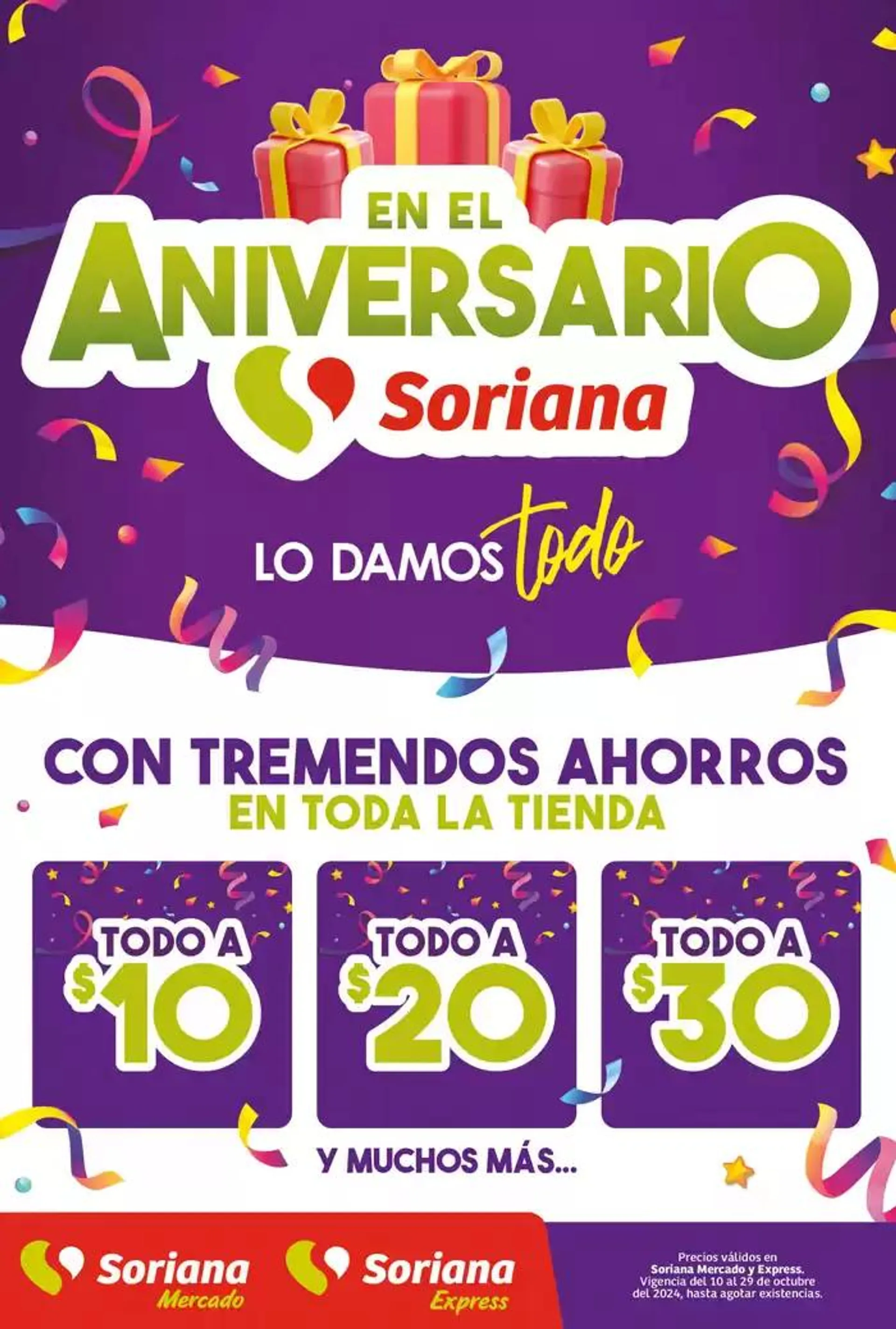 Folleto Aniversario Soriana Mercado - 1