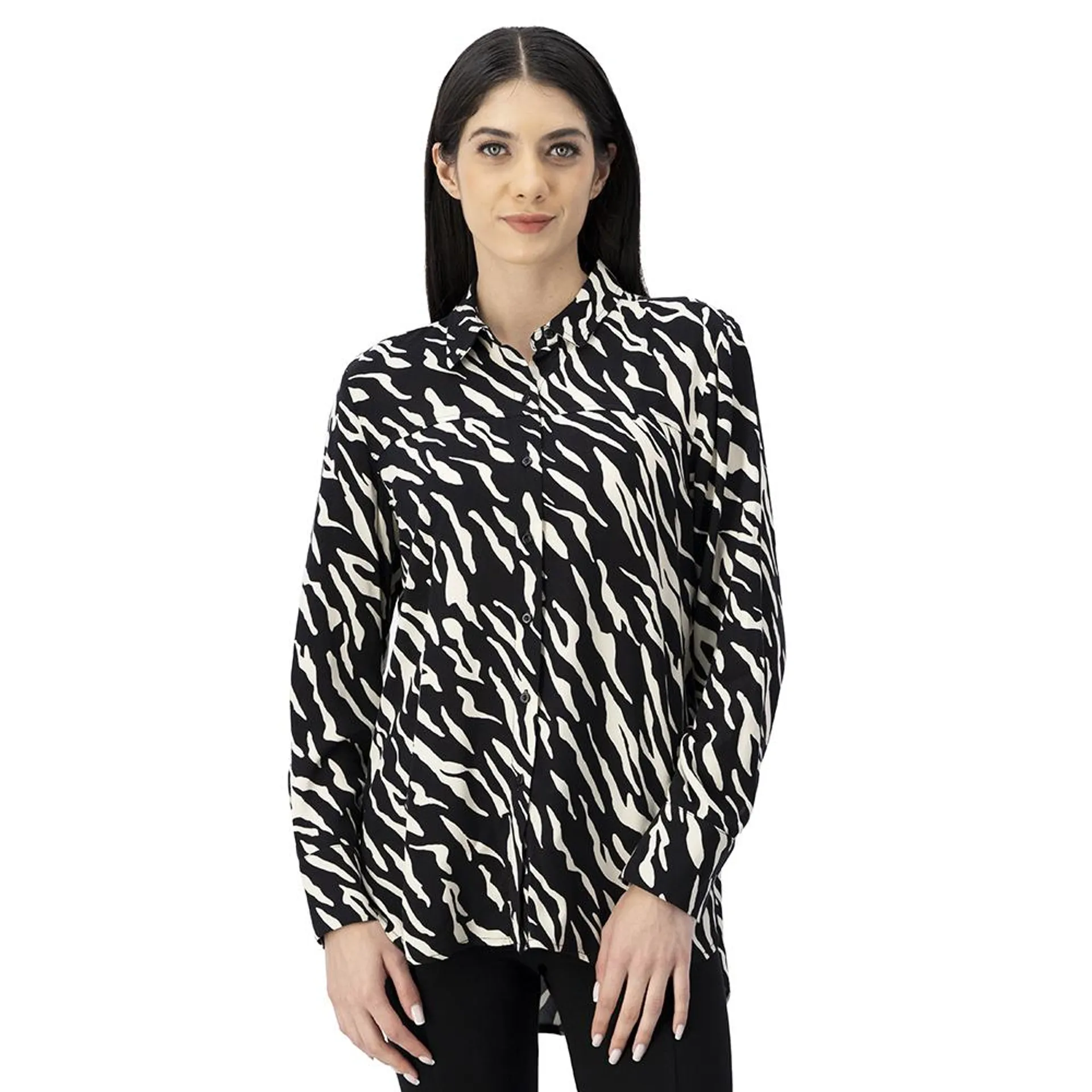 Blusa Camisera Mujer Full Print