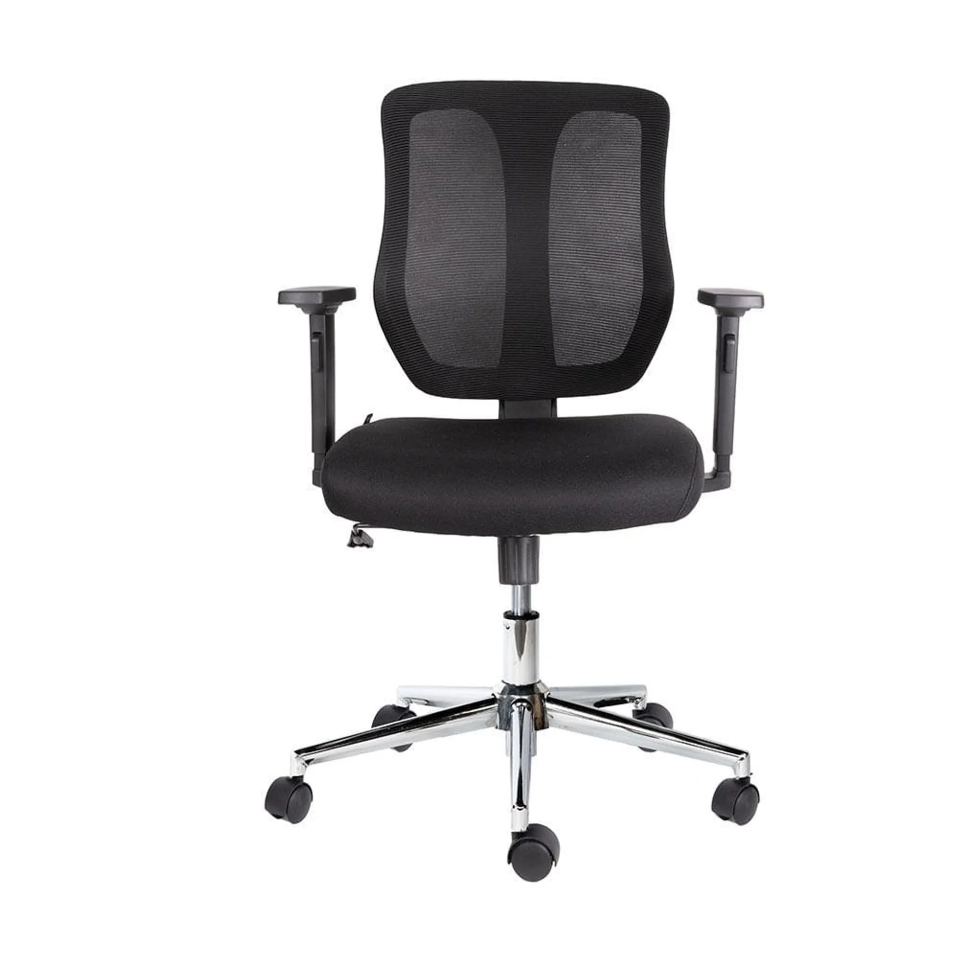 Silla Secretarial C/Brazos Tela Respaldo Malla Wind Negro Ohe-55