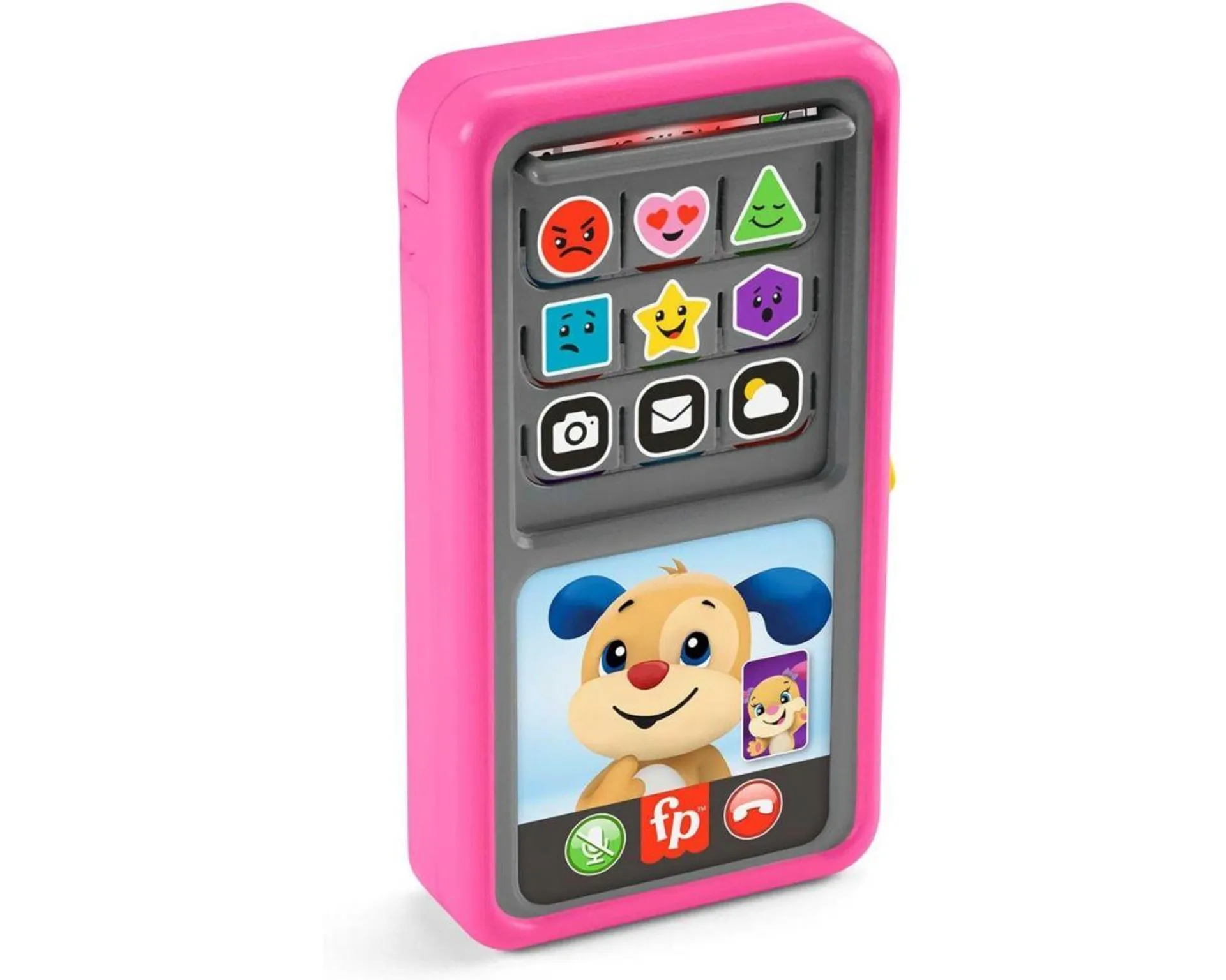 Fisher-Price Ríe y Aprende Smartphone Deluxe de Aprendizaje Rosa