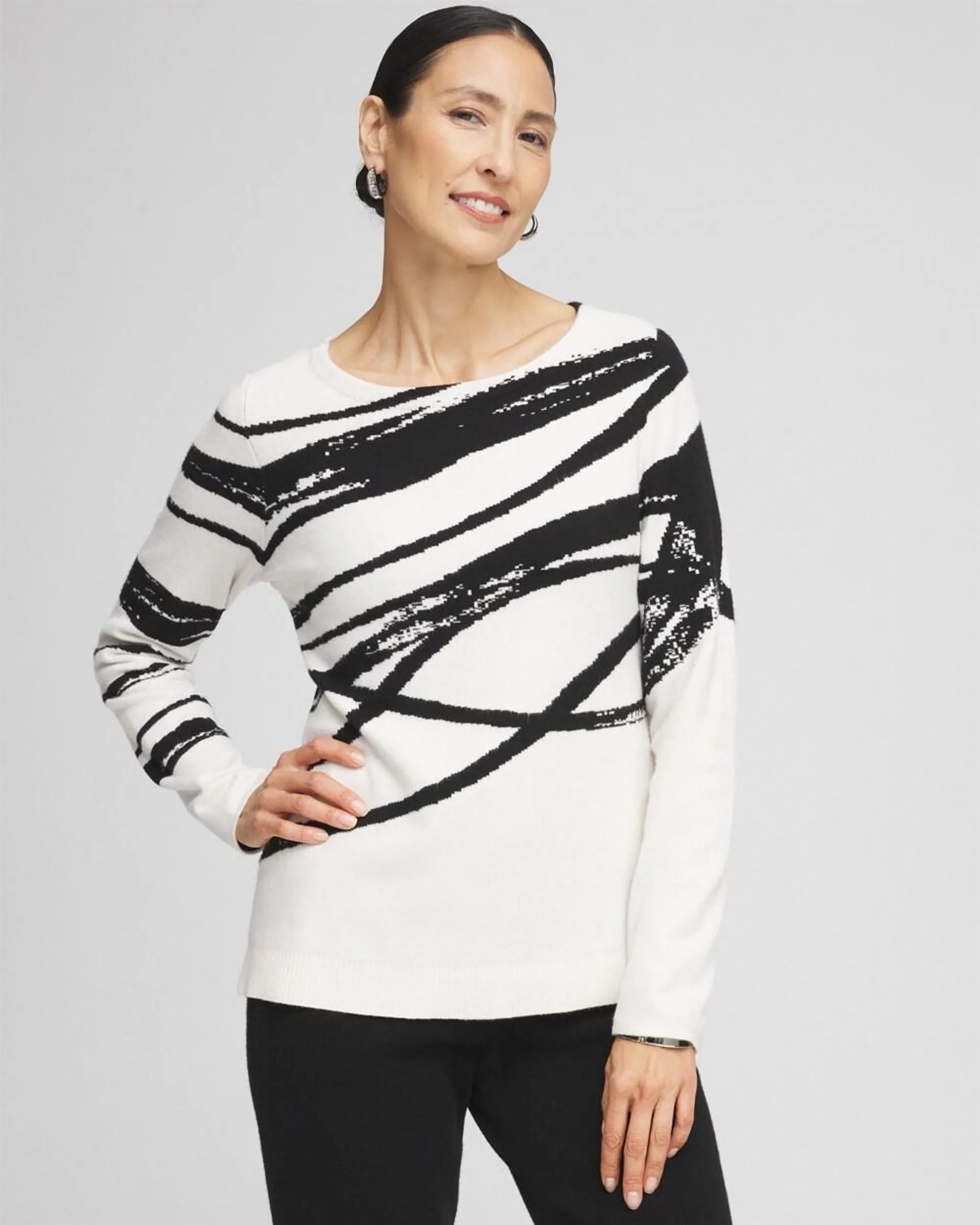 Zenergy\u00AE Luxe Jaquard Pullover