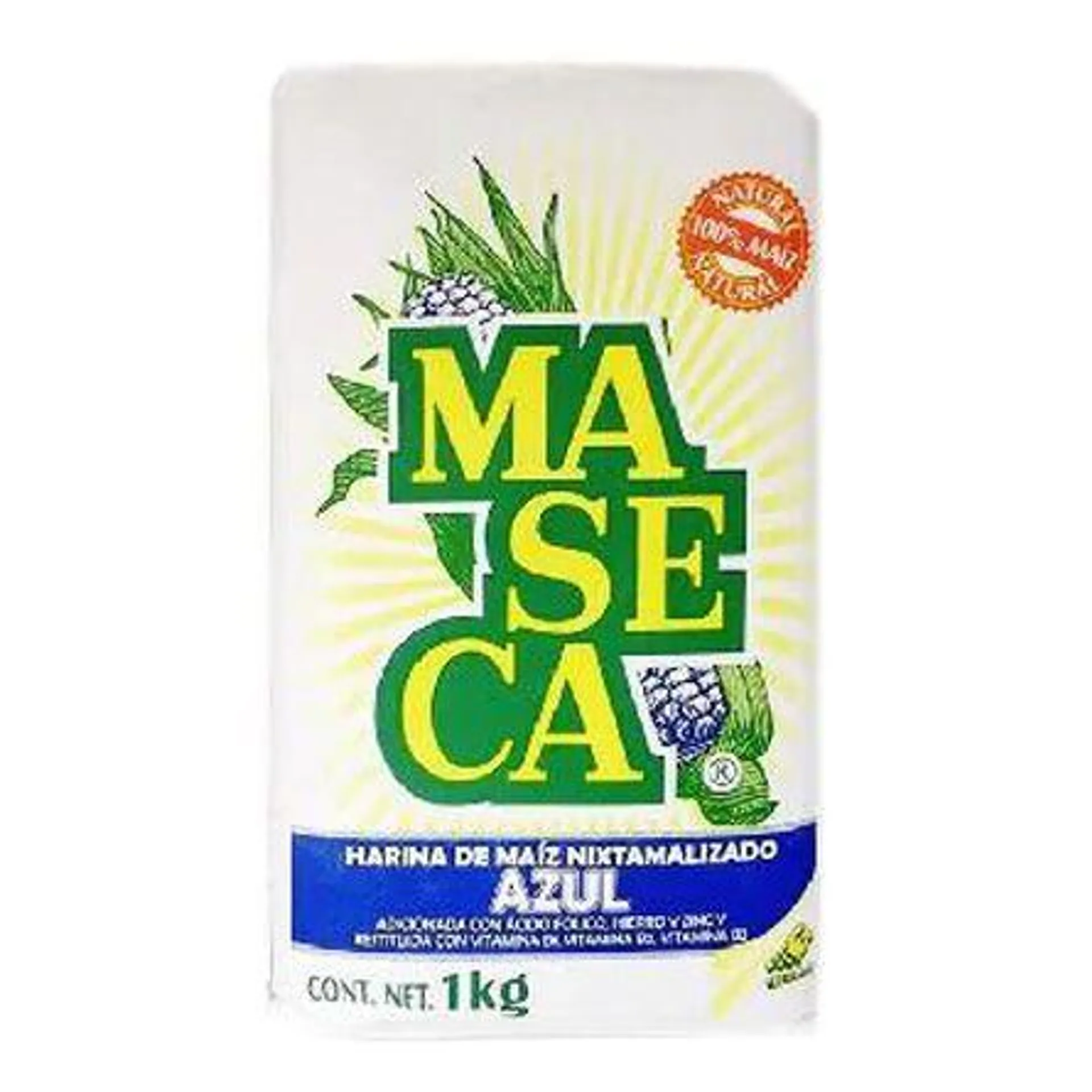 Harina Azul Vitaminada Maseca 1 Kg