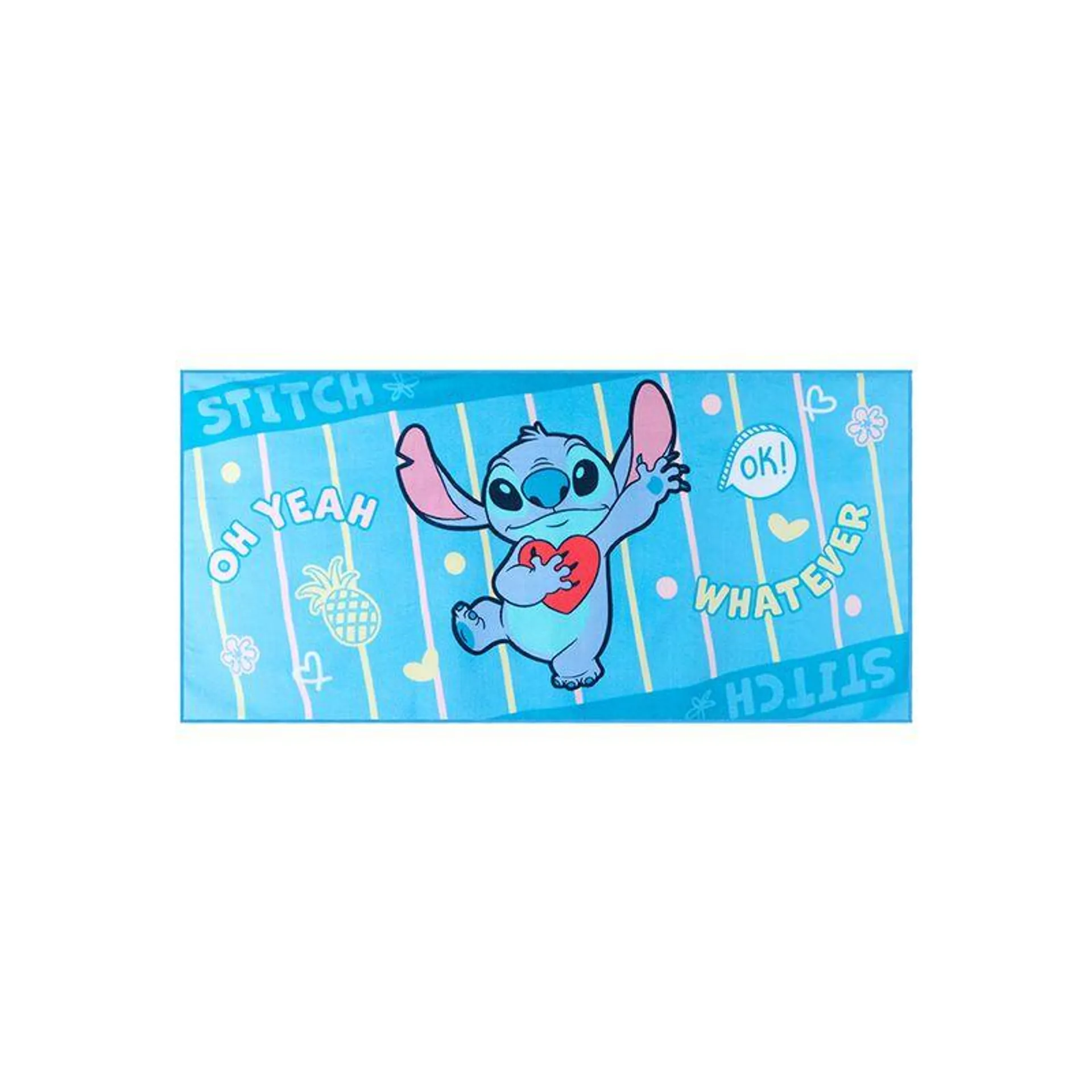 Toalla De Baño Disney Stitch Textil Azul 127x64 cm