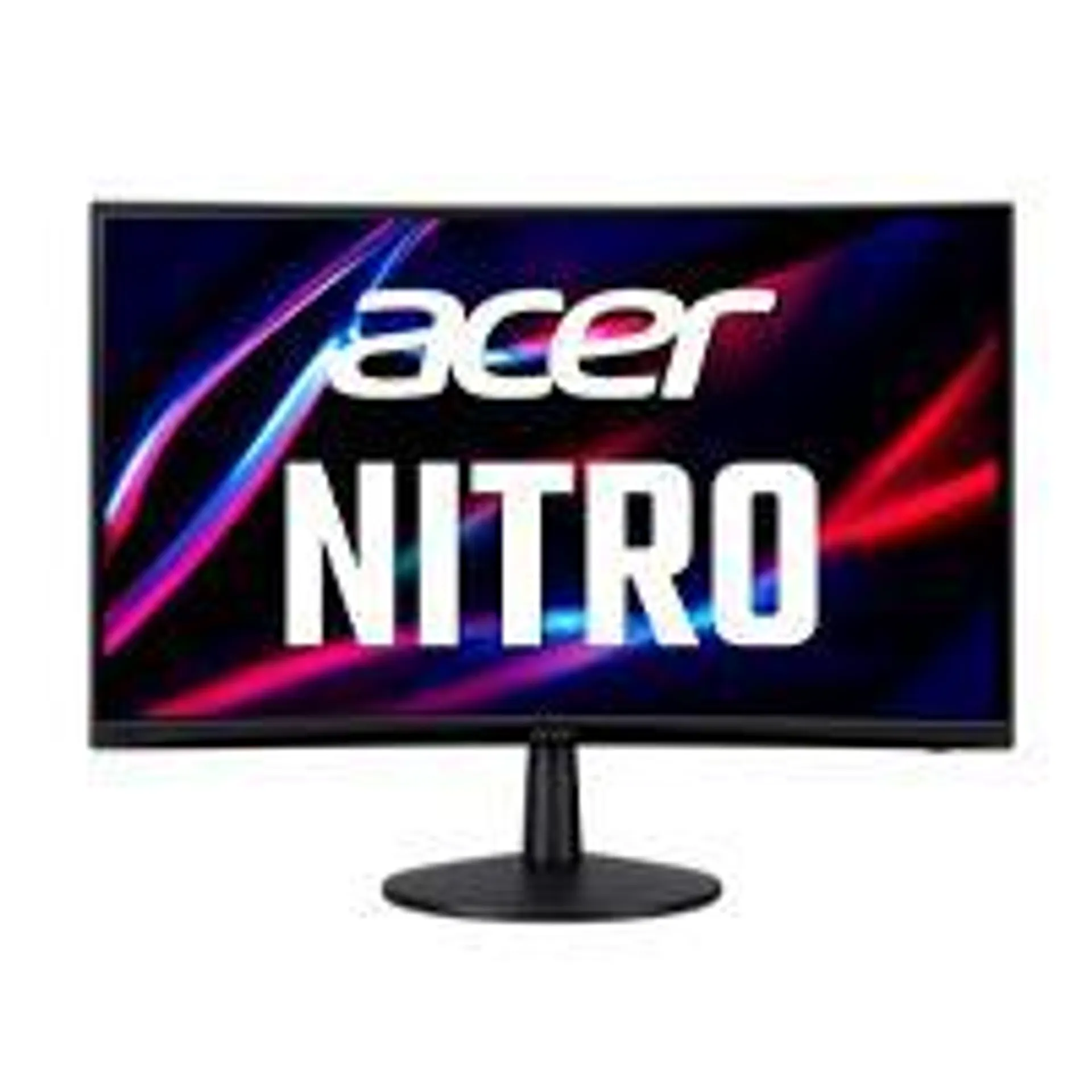 MONITOR GAMER CURVO ACER NITRO ED240Q HBI, 23.6 PULGADAS FHD 1920 X 1080, 100HZ, VA, 1MS, HDMI + VGA, VESA, INCLUYE CABLE HDMI, NEGRO CON ROJO, 3 A