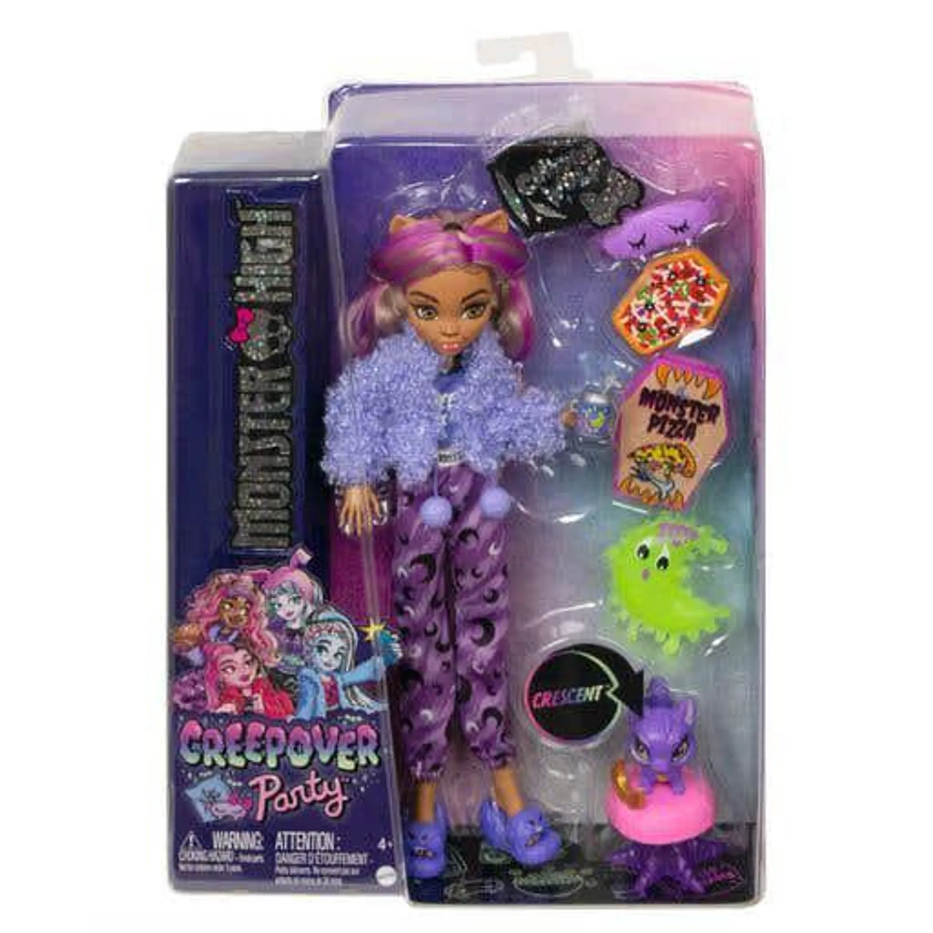 Mattel Monster High Muñeca Creepover Clawdeen HKY67