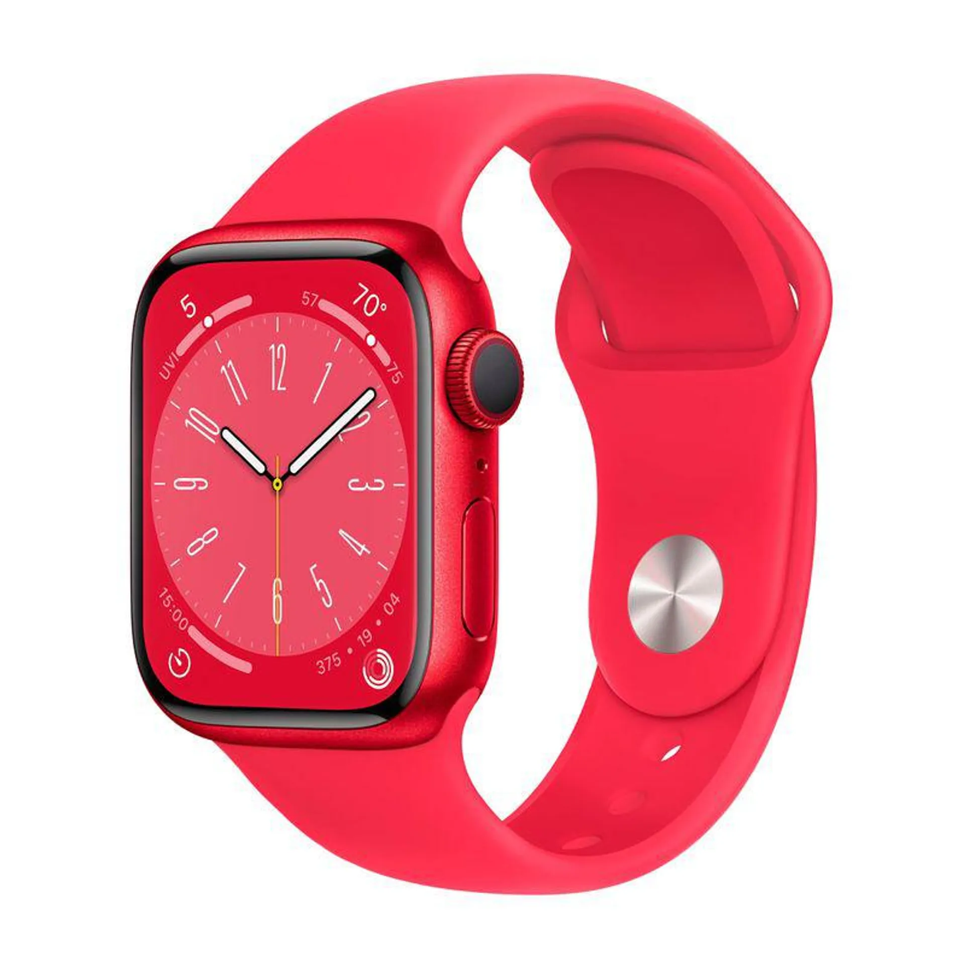 Apple Watch Series 8 41mm GPS M/L Caja de Aluminio Roja - Correa Roja