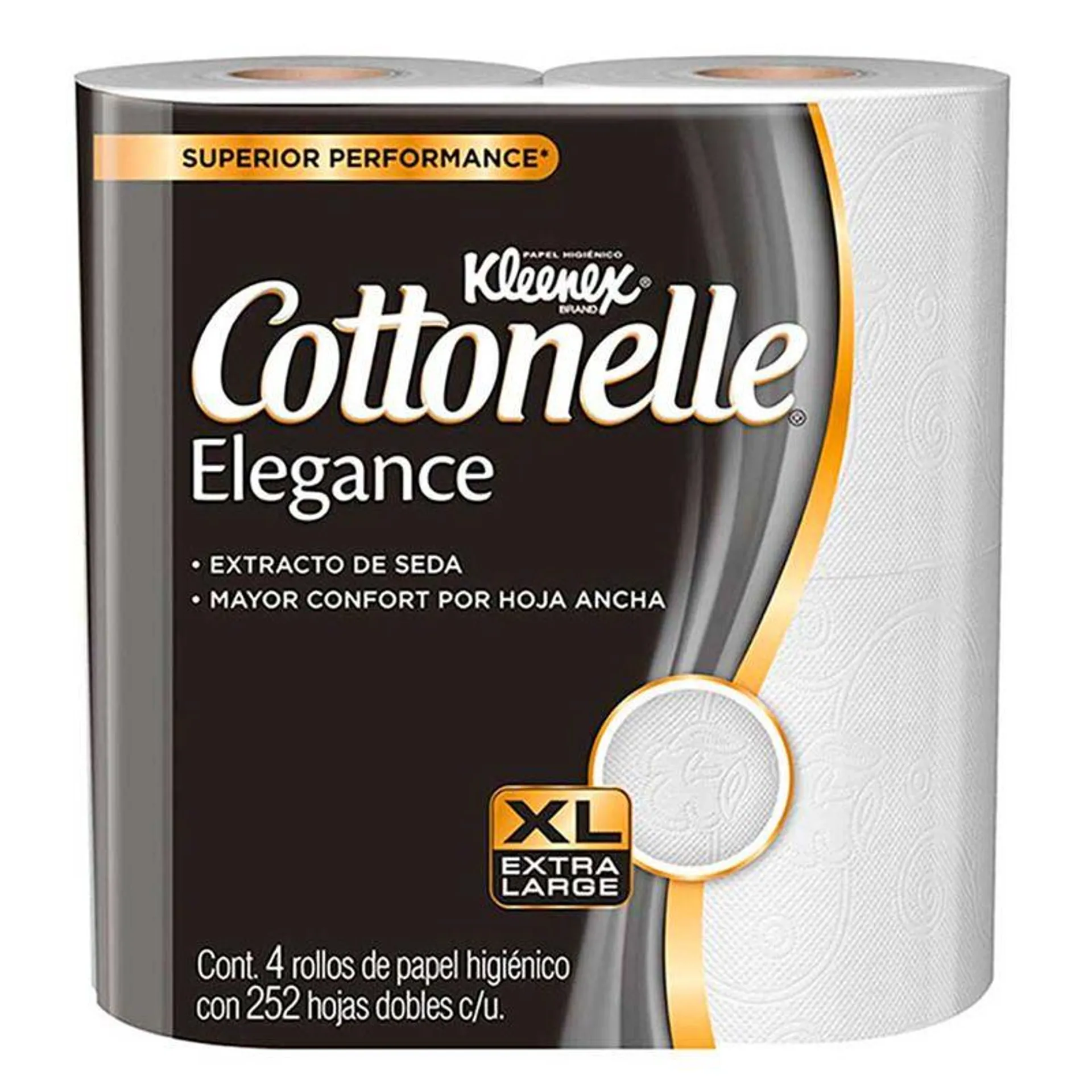 Papel Higiénico Kleenex Cottonelle Elegance 4 Rollos
