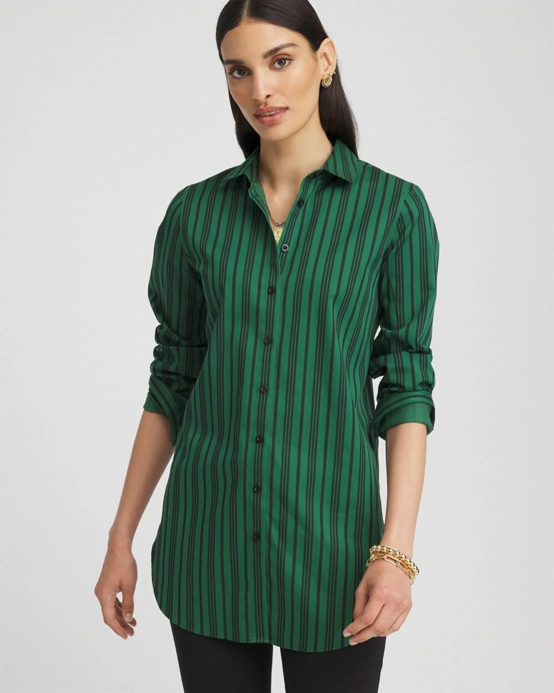 No Iron\u2122 Striped Tunic