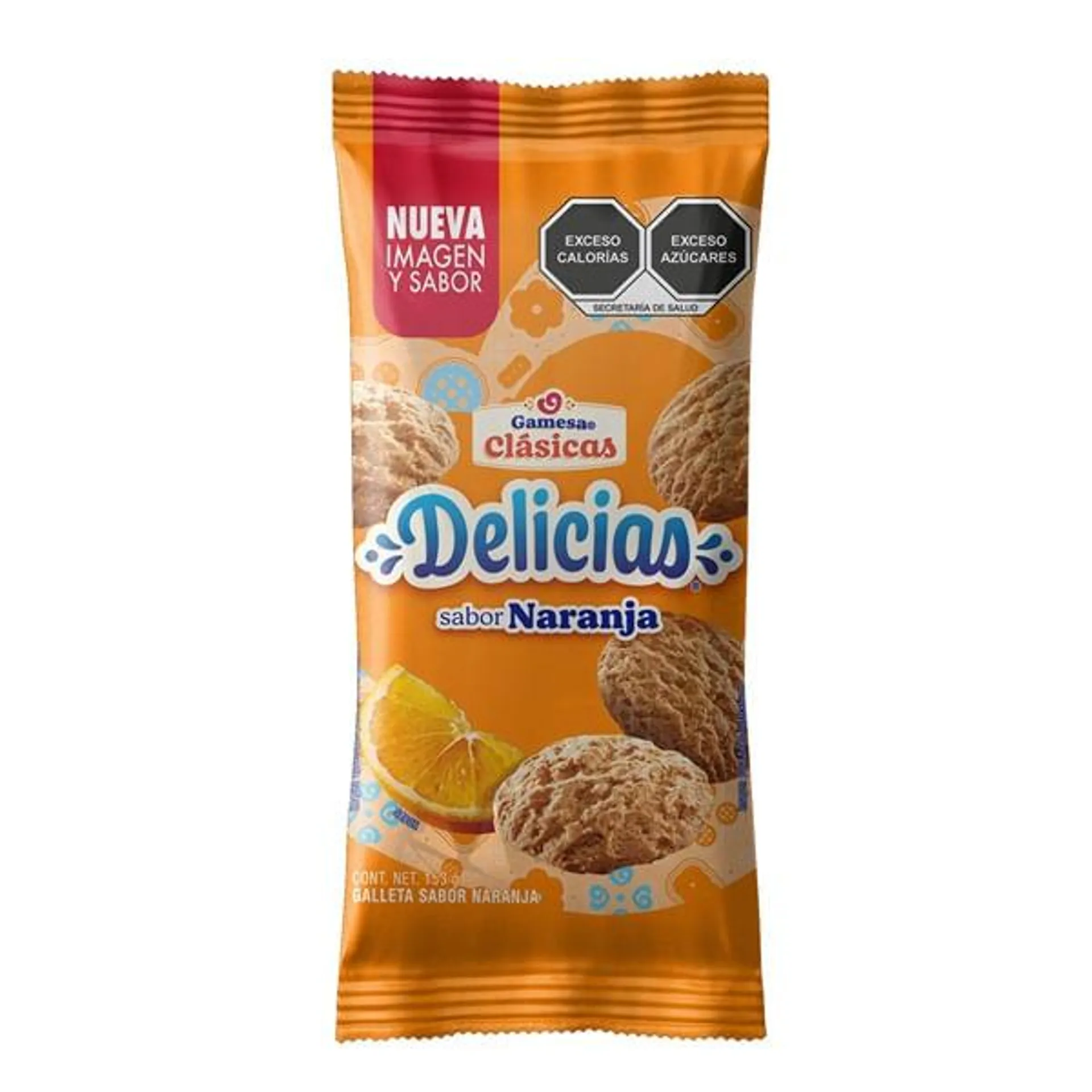 Galleta Delicias naranja 153 g