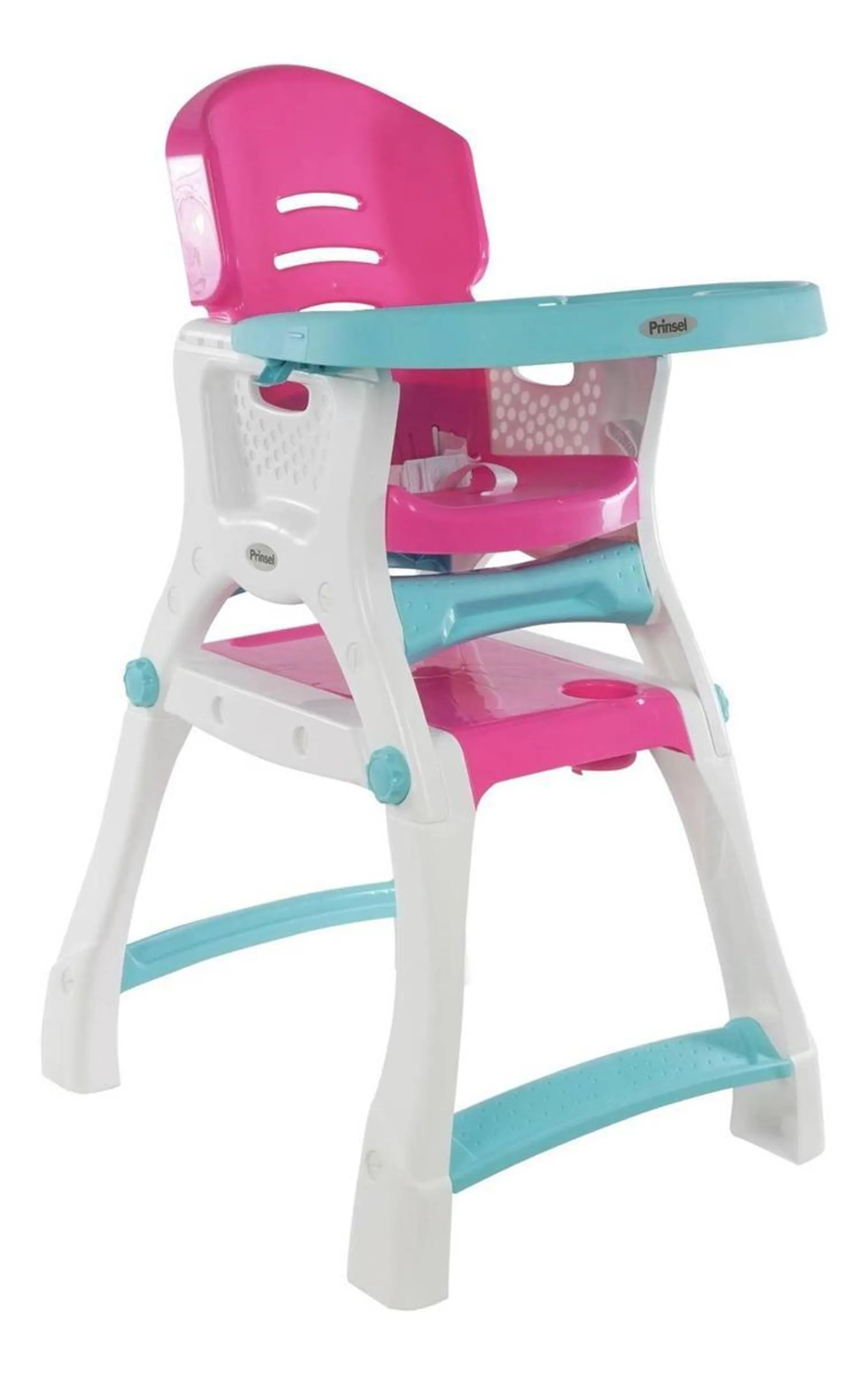 Silla Alta Prinsel Caddy 2 en 1 Rosa