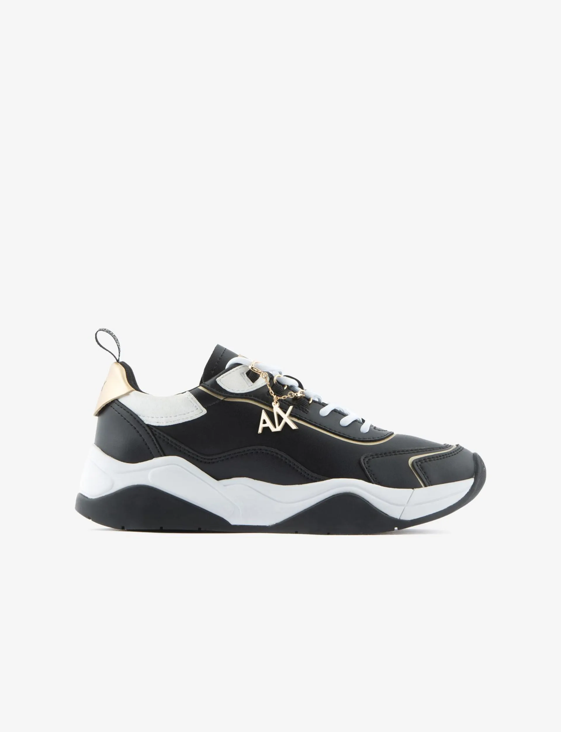 Tenis de piel con logo