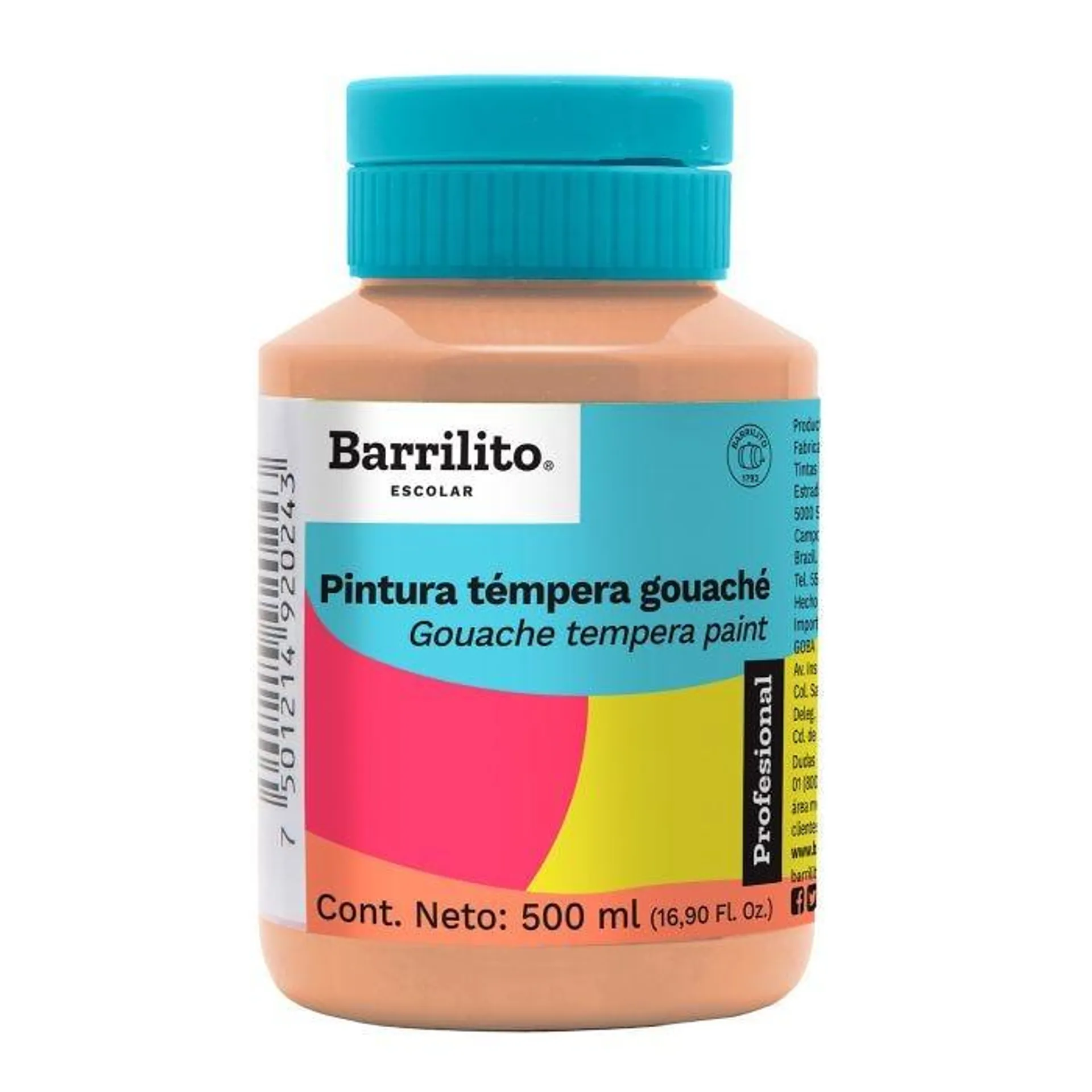 Pintura Témpera Barrilito 500 ml.