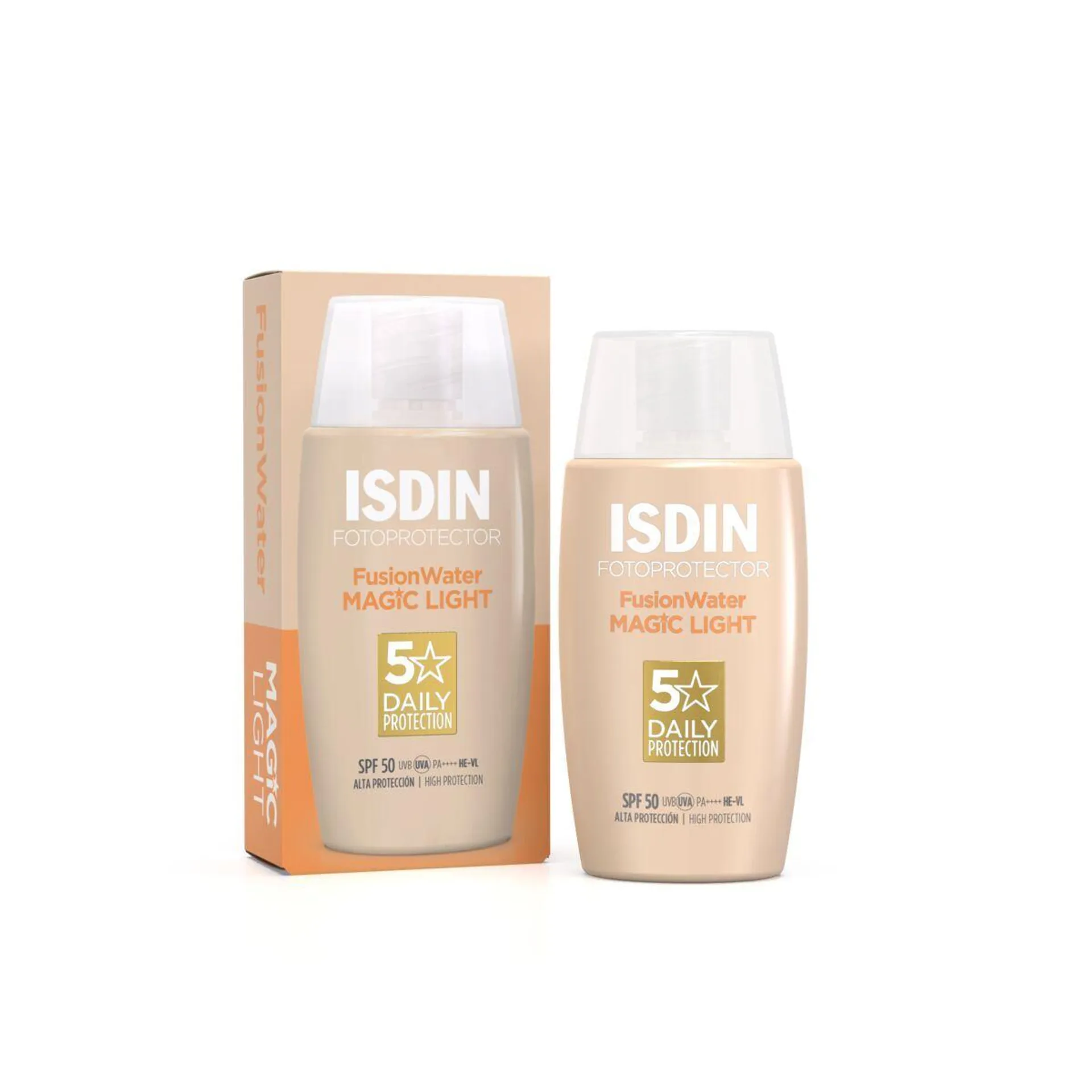 Fotoprotector Isdin SPF50 Fusion Water Magic Light 50ml