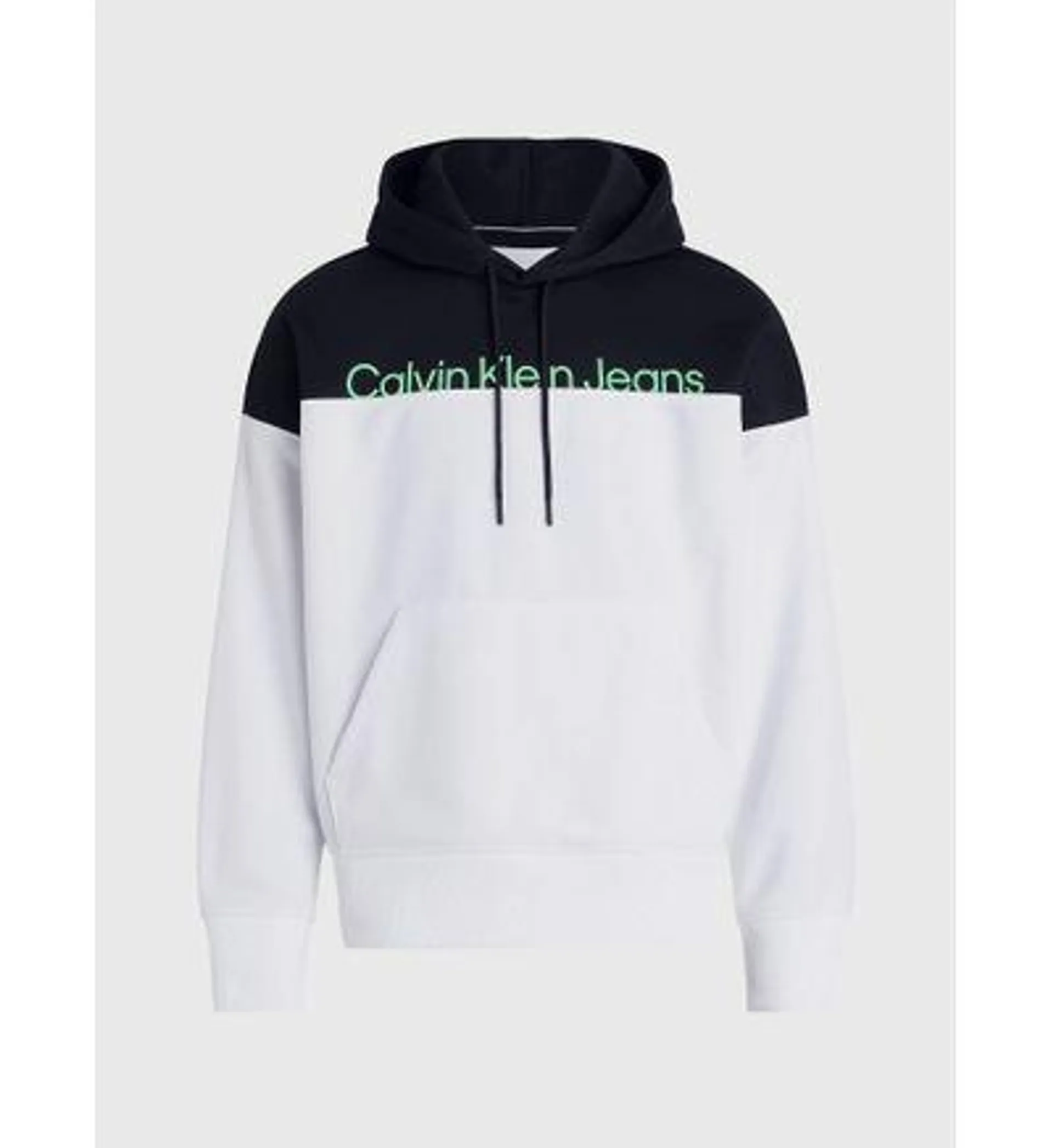 Sudadera Calvin Klein Color Block Hombre Blanco