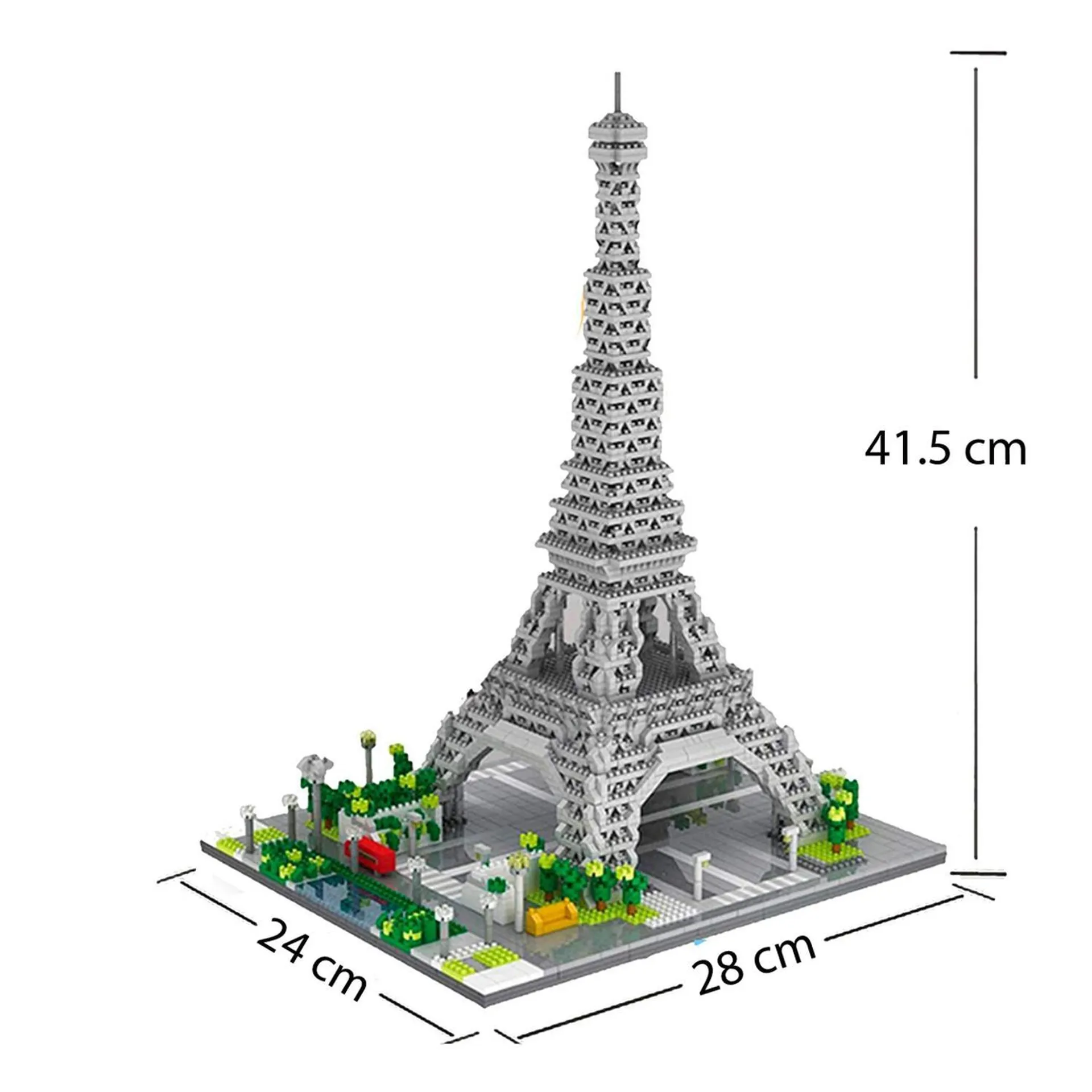 Construcción Torre Eiffel 3D 3369 Piezas 41 cm Altura