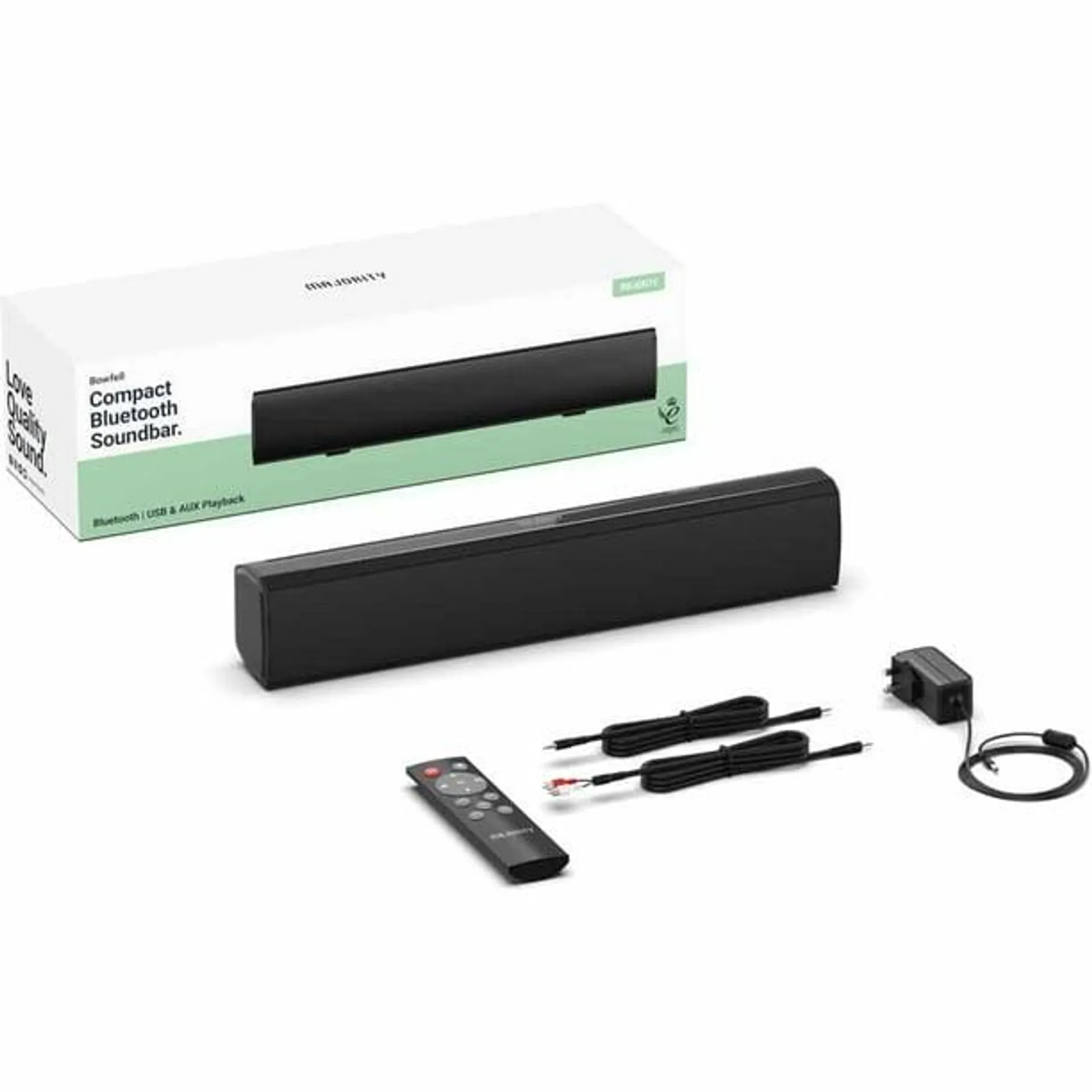 Barra de sonido compacta Majority Bluetooth 38 cm 2 Canales Usb MAJORITY Bowfell