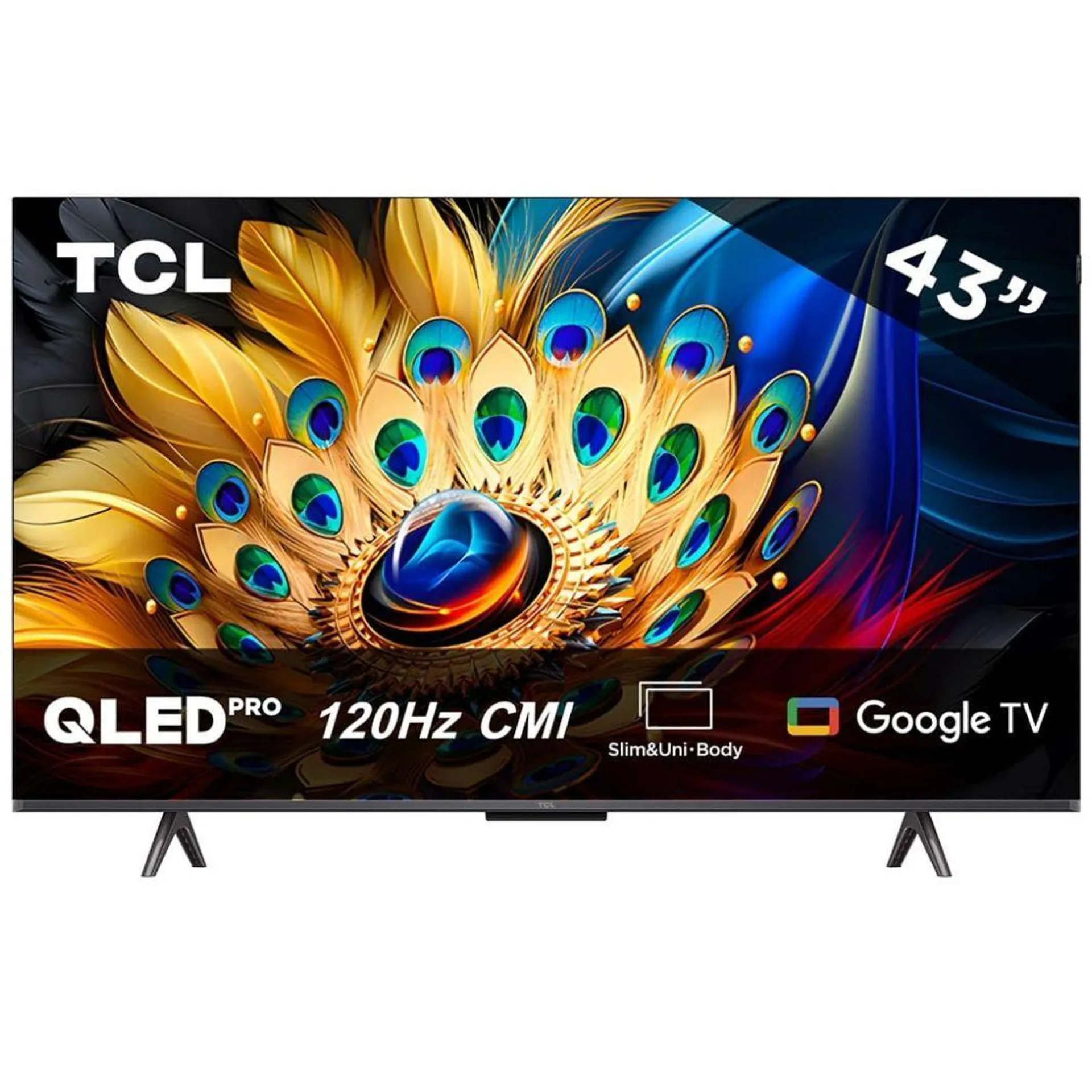 Pantalla Qled Tcl 43 Pulgadas 4K Google Tv 43Q651G