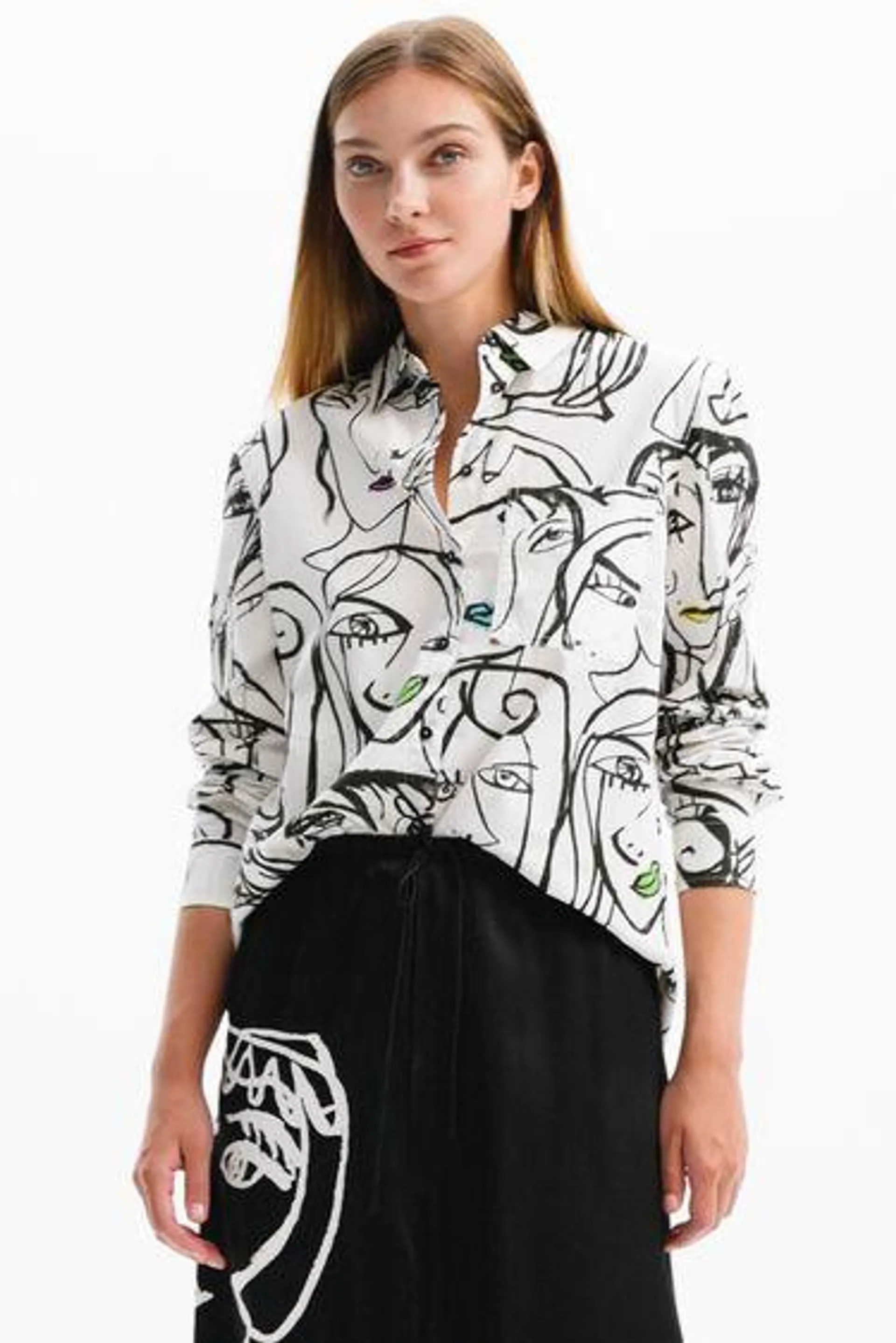 Camisa caras arty