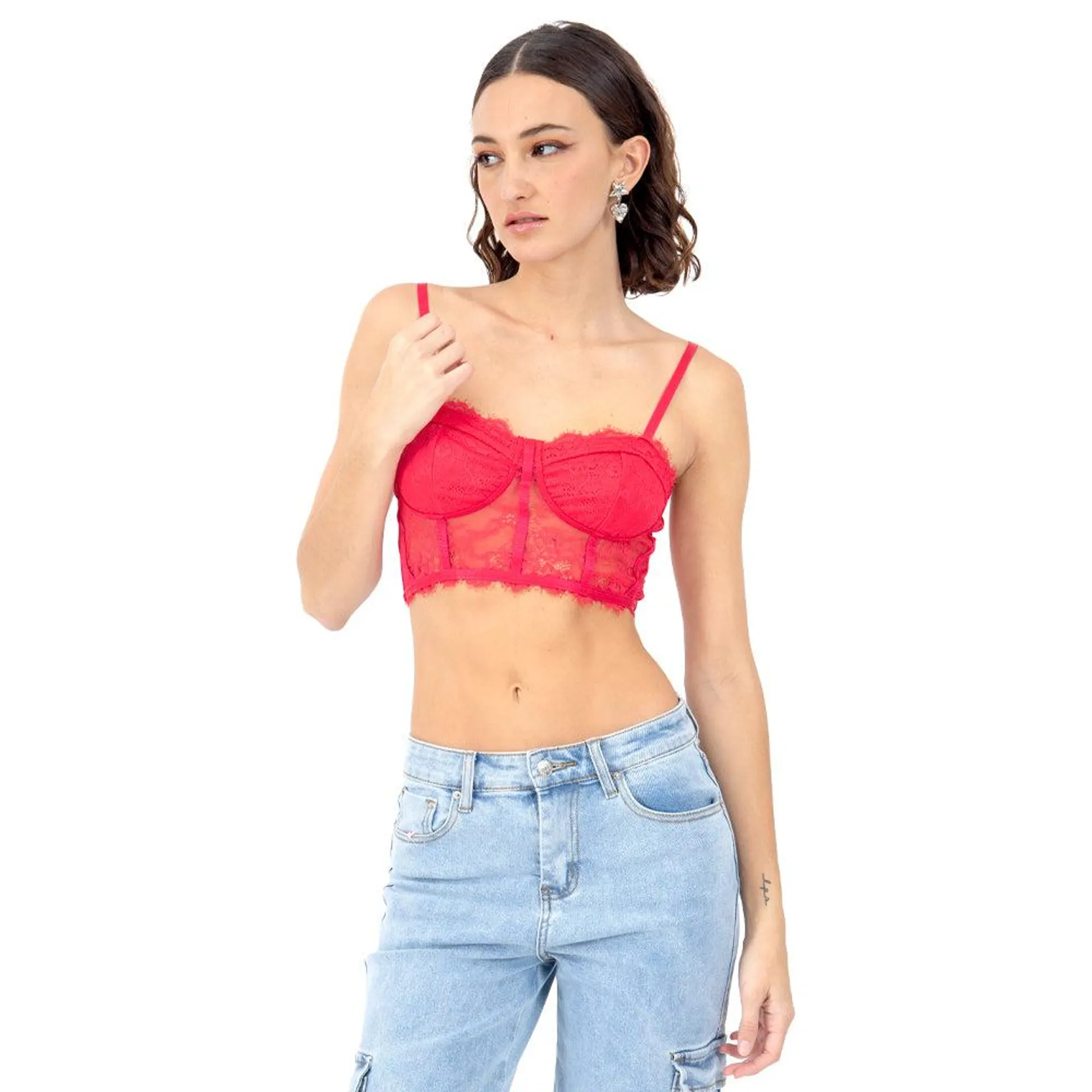 CORSET LACE ENCAJE PARA DAMA FOREVER 21