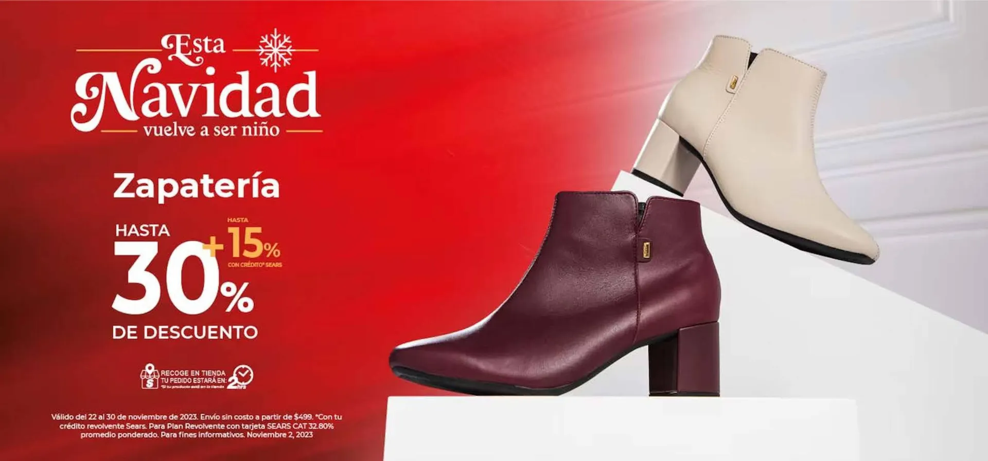 Oferta de zapatos online en sears