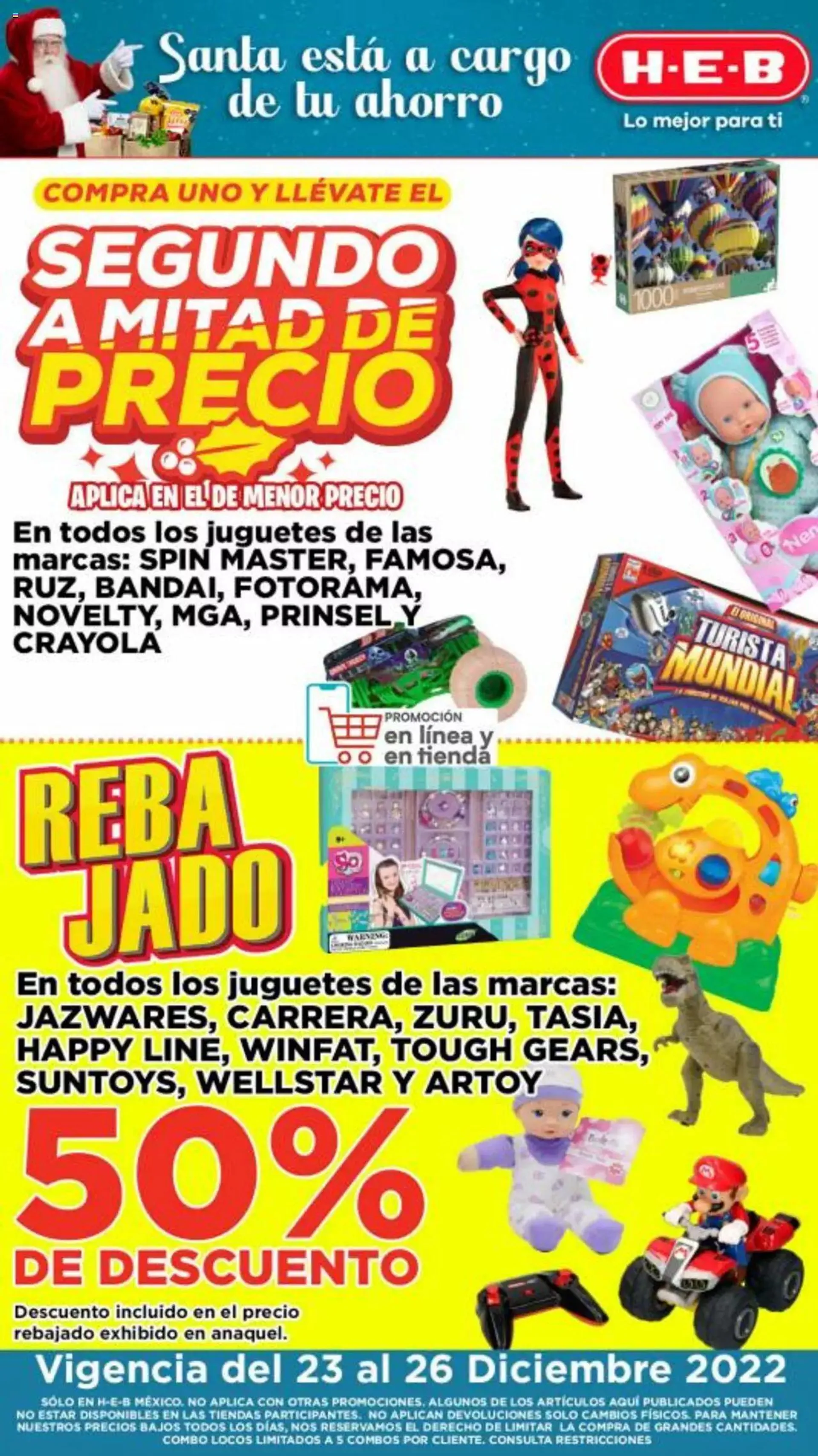 Heb discount promocion juguetes