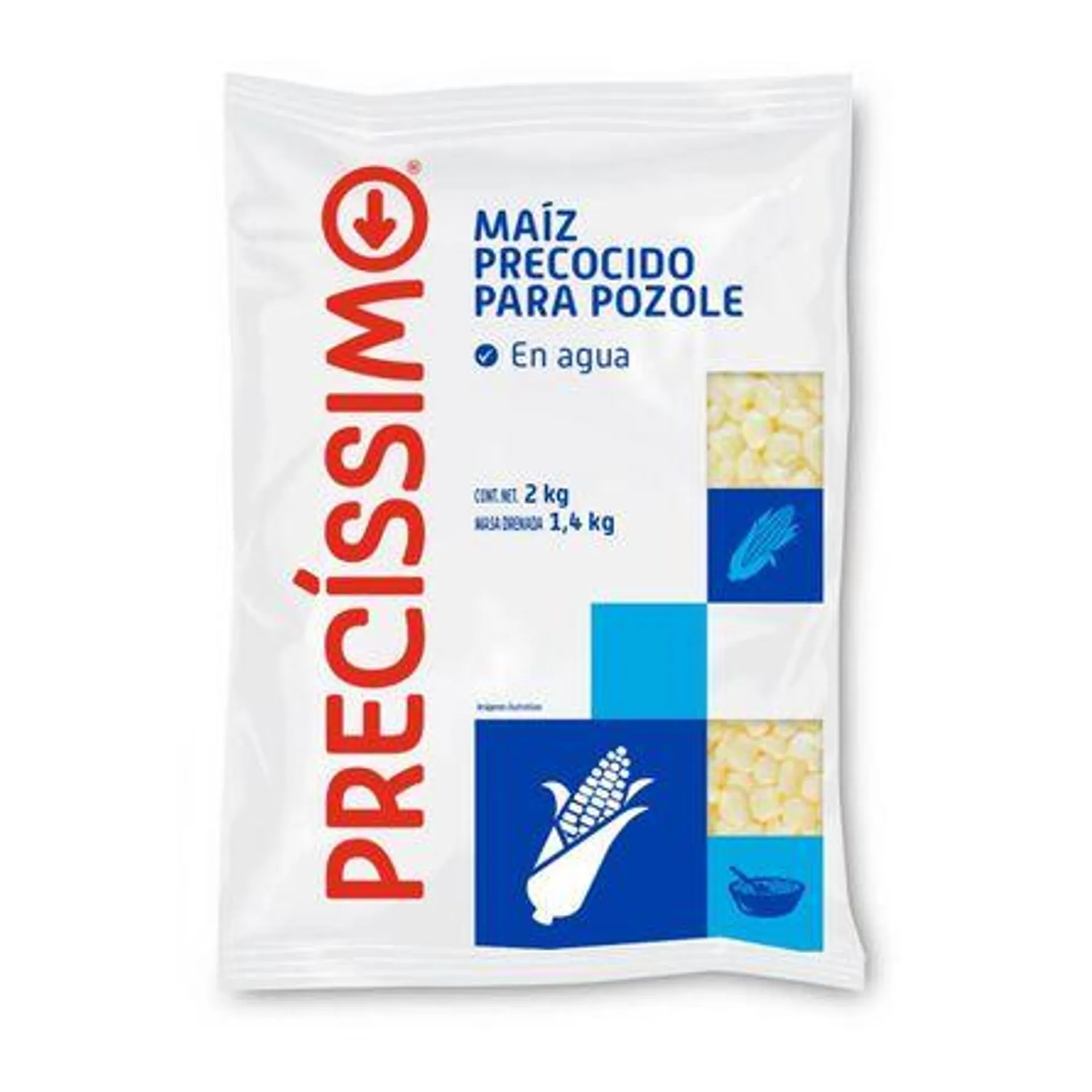 Maíz Pozolero en Agua Precíssimo 2Kg