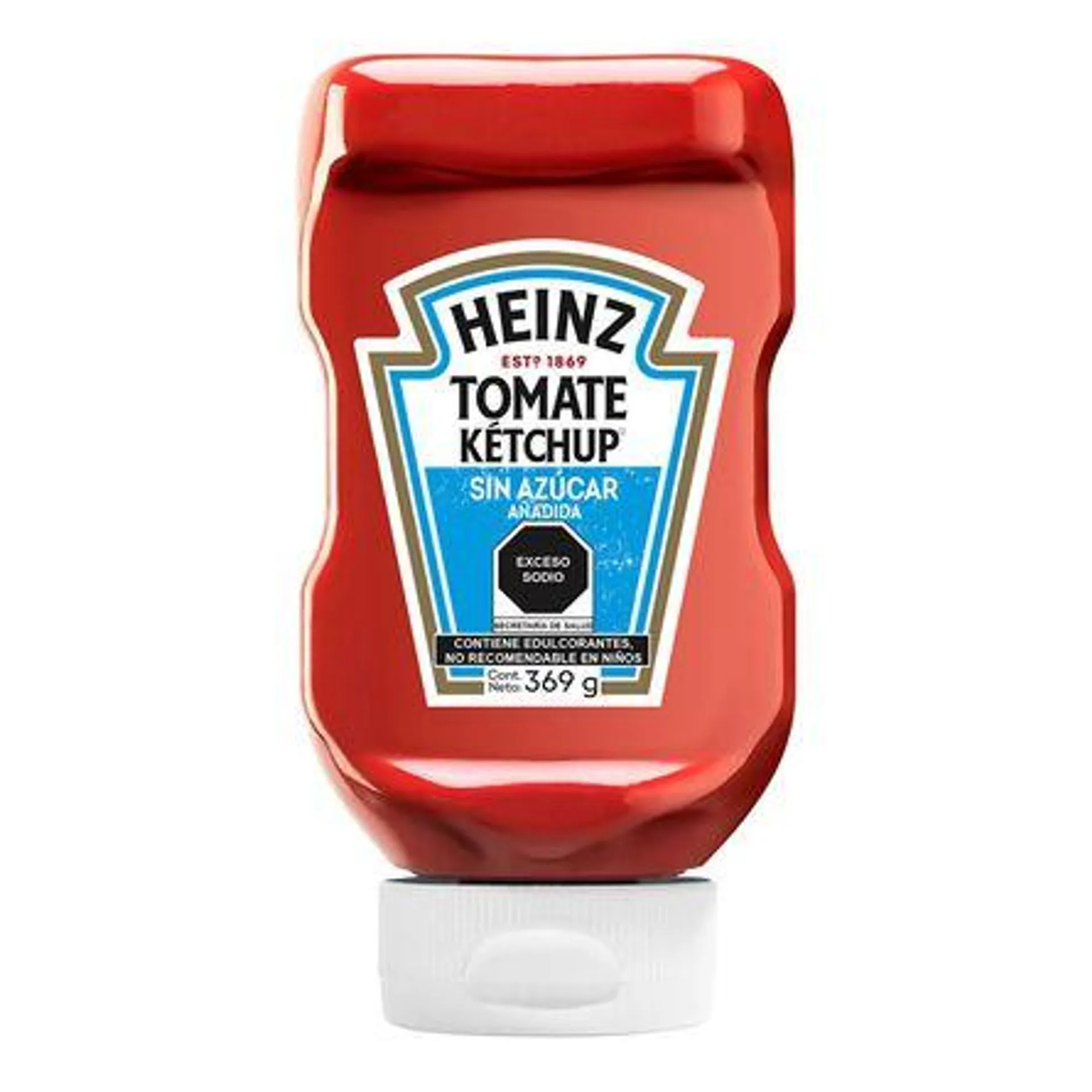 Catsup Heinz Reducida En Azúcar Botella de 369g