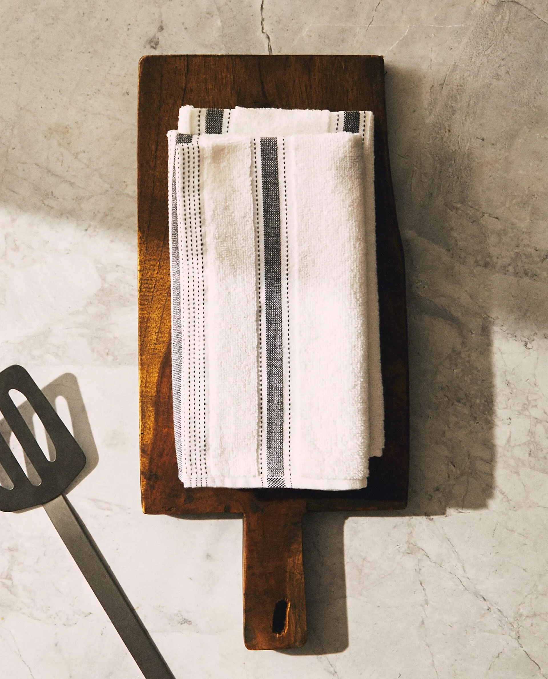 STRIPED COTTON TERRYCLOTH TEA TOWEL