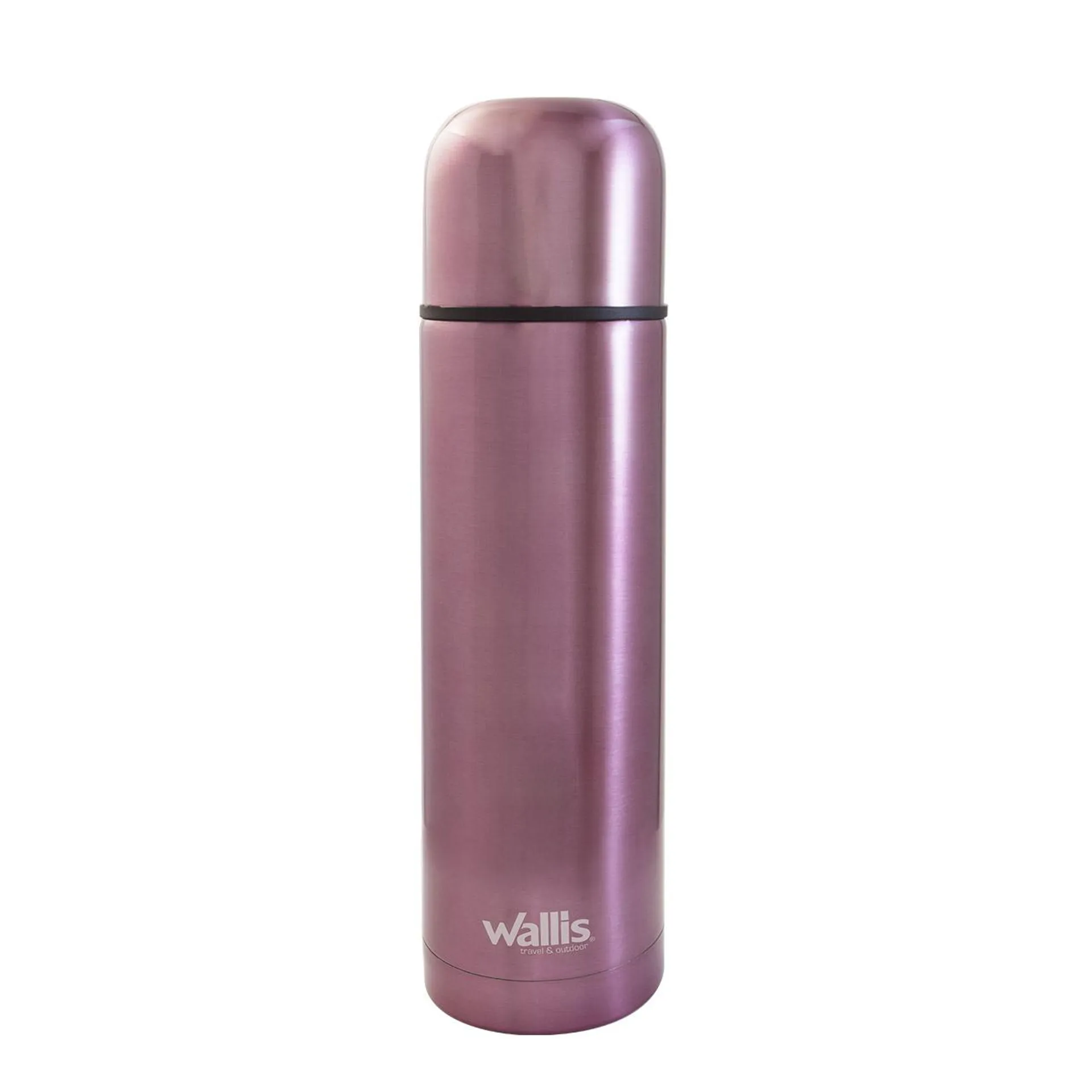 Termo acero inoxidable con válvula antiderrames, 500 ml, rosa metálico