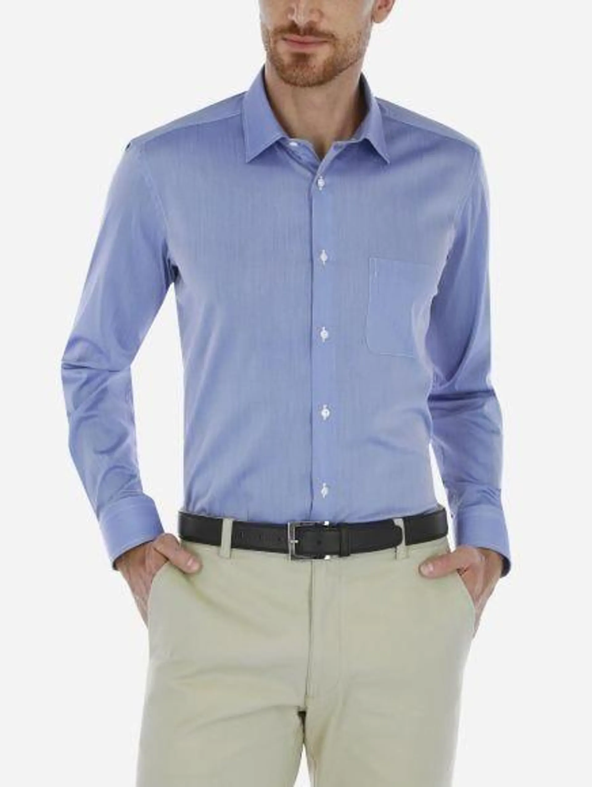 Camisa Business Casual Performance Shirt Azul Claro