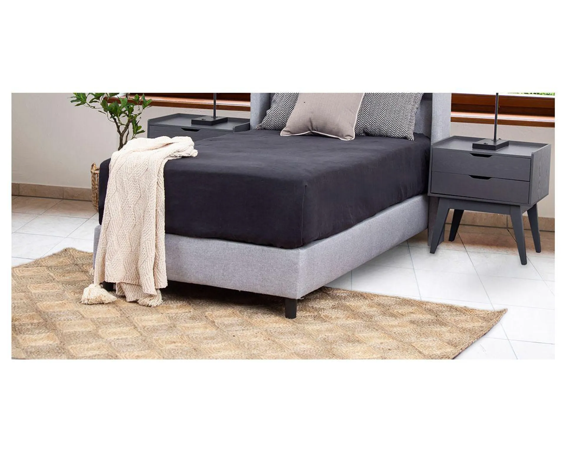 Base De Cama Individual Estela Plata