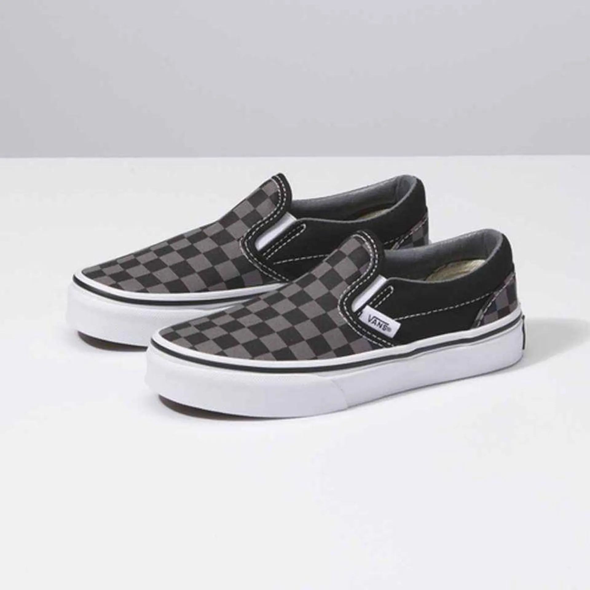 Classics Slip-On Checkerboard Negro/Gris