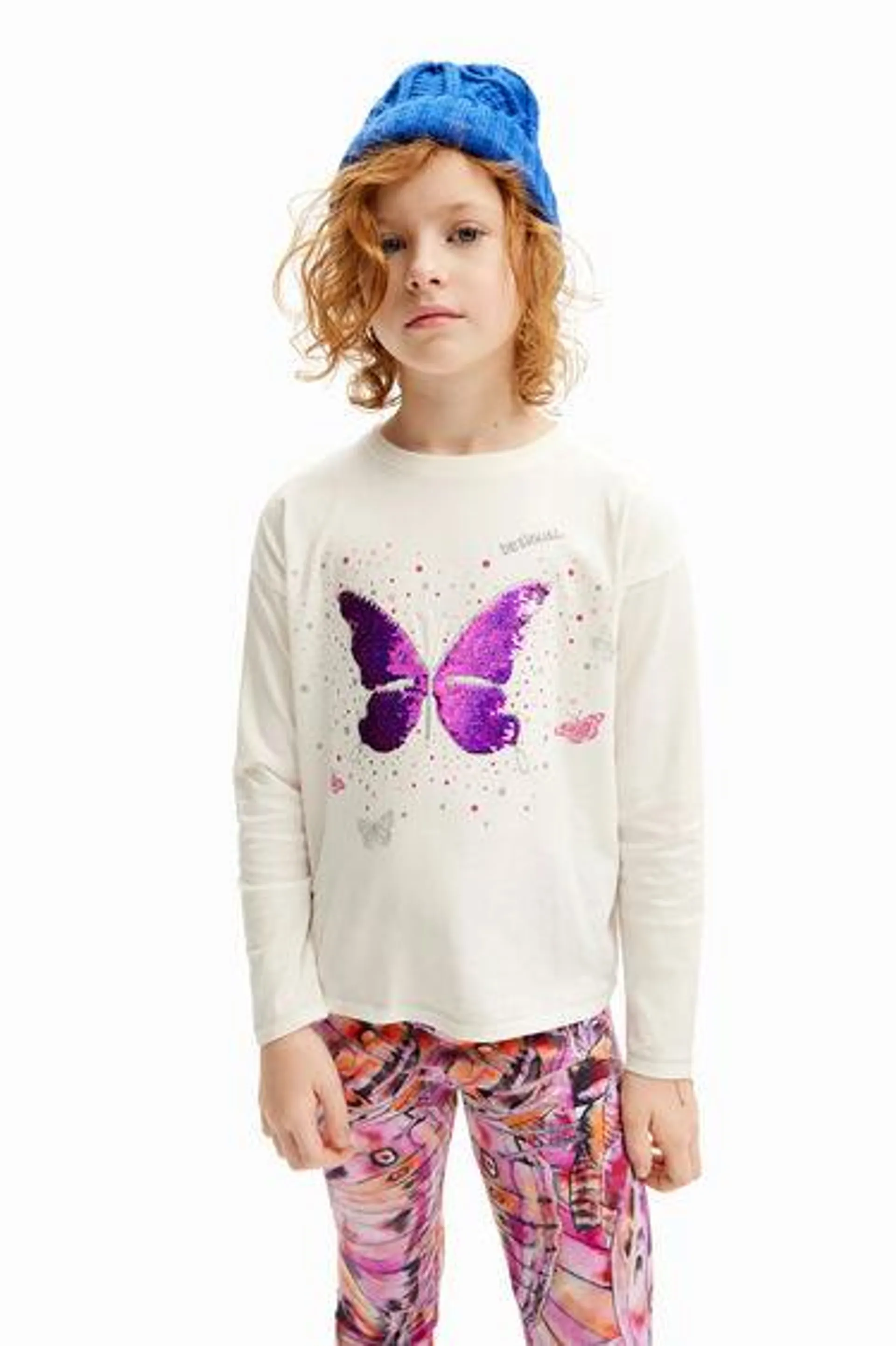 Camiseta estampado mariposa