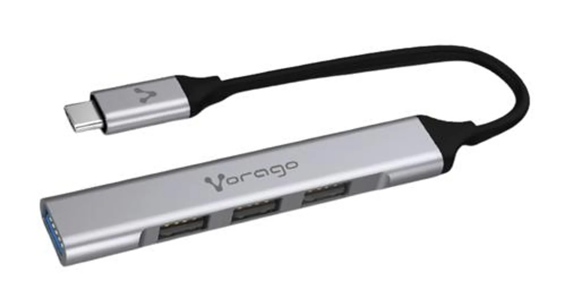 Vorago Hu-200 Concentrador De Puertos Usb Plug And Play Usb 3.0 Usb 2.0 Usb Tipo C