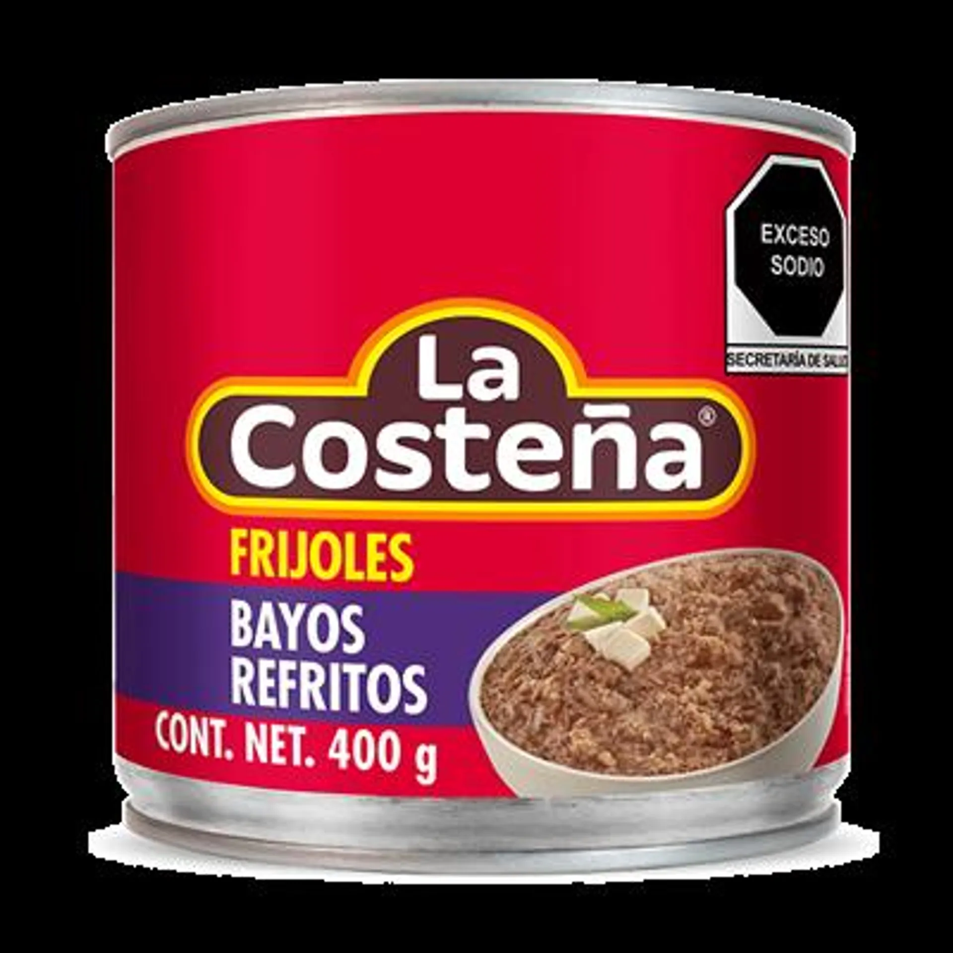 FRIJOL BAYO REFRITOS LA COSTEÑA 400 GRAMOS