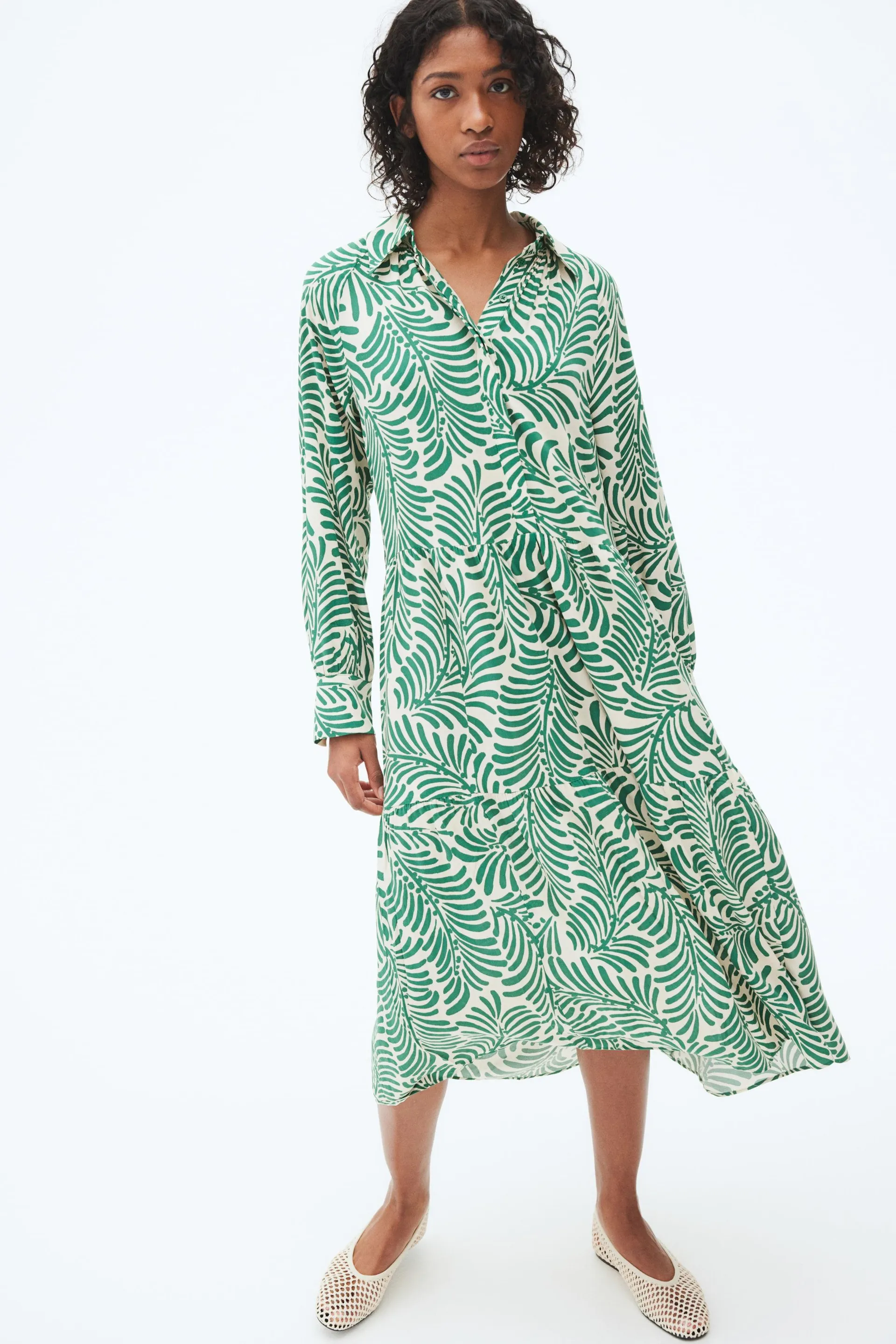 Vestido camisa de viscosa