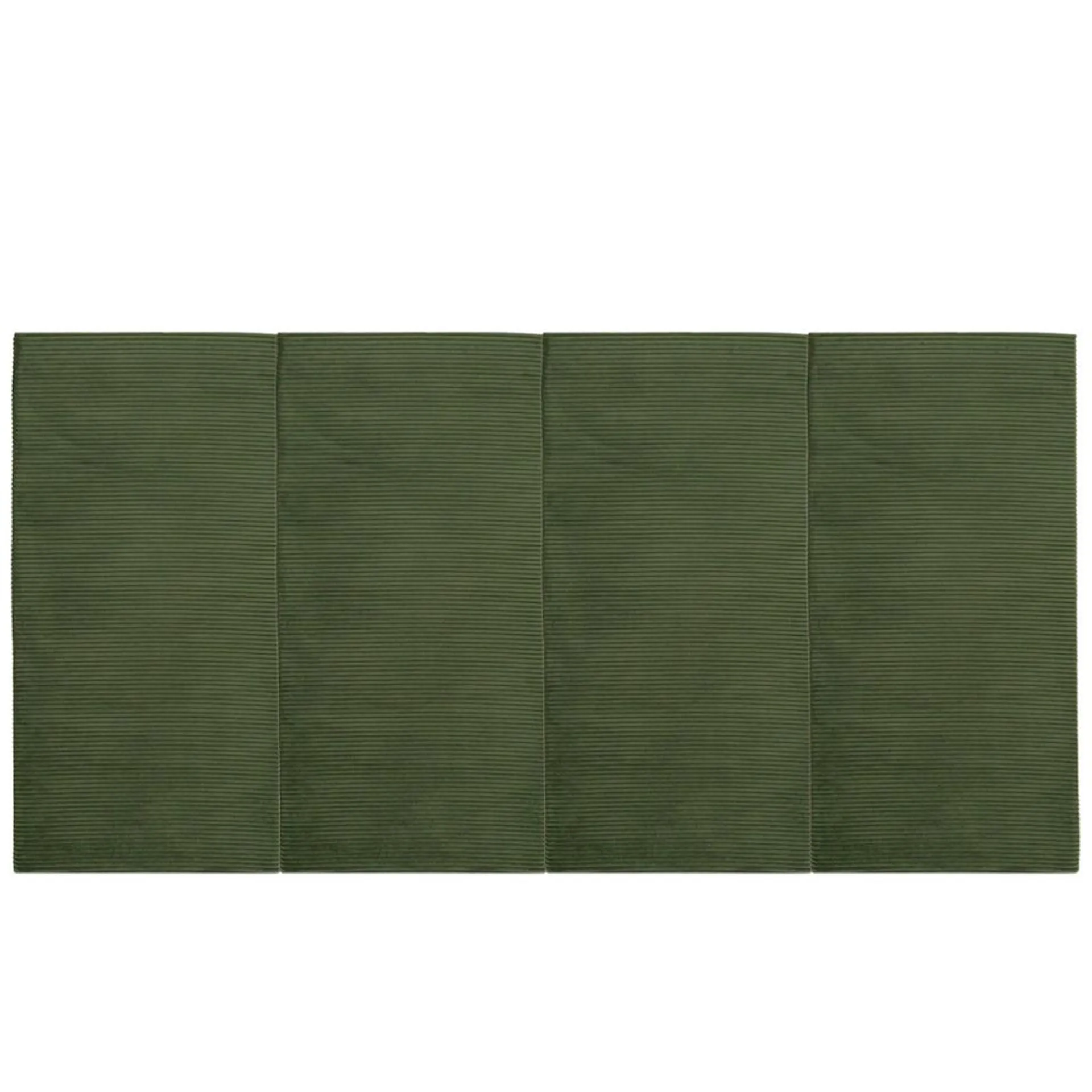 Juego de 4 Paneles Para Cabecera Modular King Size Lunaria - Tela Tipo Pana Verde Pino
