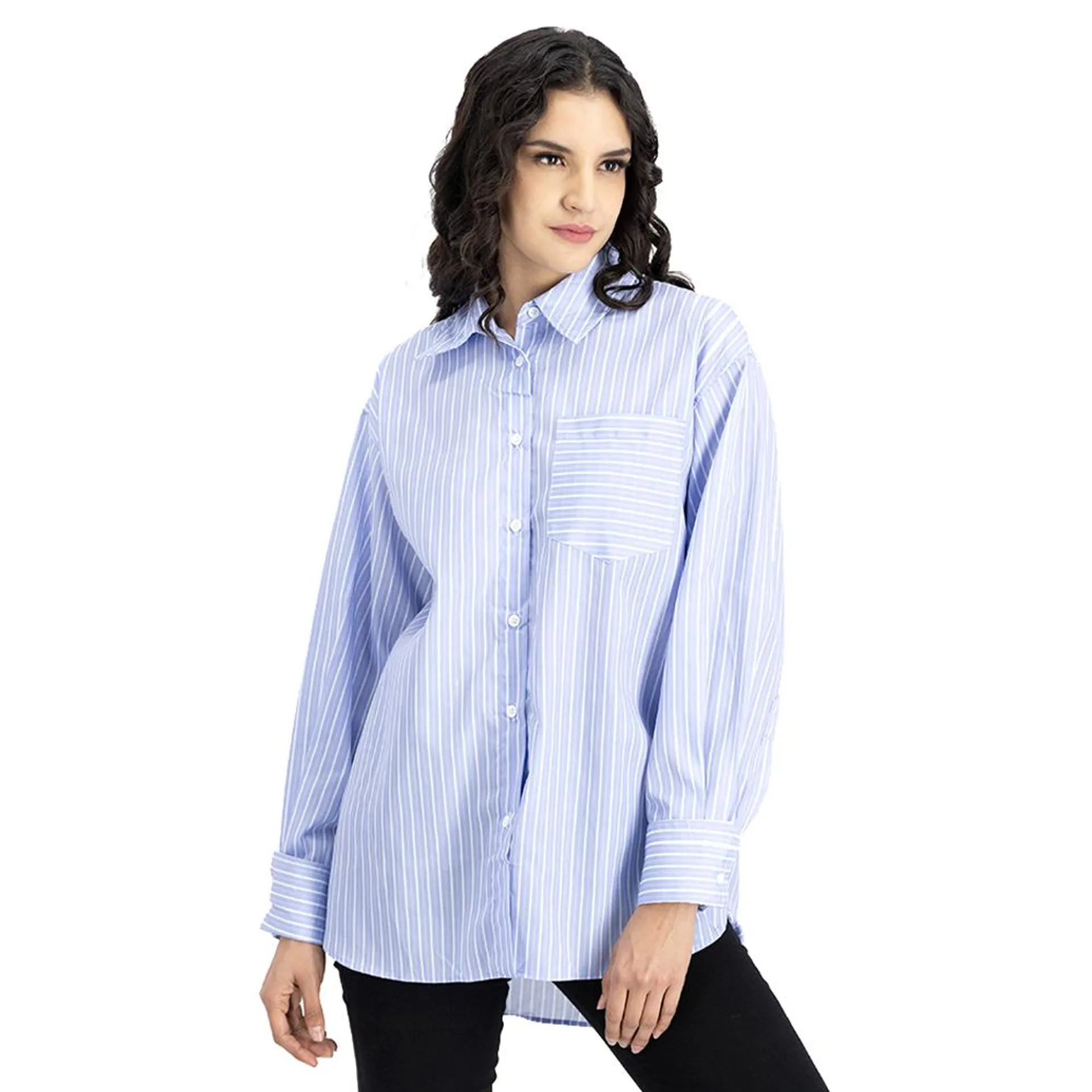 Camisa Mujer Diseño A Rayas